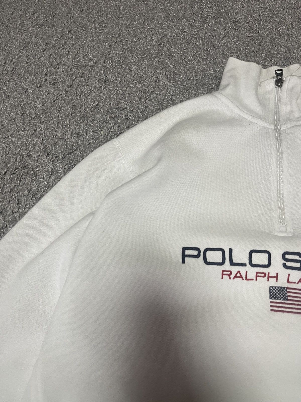 Polo Ralph Lauren 00s Ralph Lauren Polo Sport Embro Logo 1/4 Zip Sweatshirt Size US M / EU 48-50 / 2 - 3 Thumbnail
