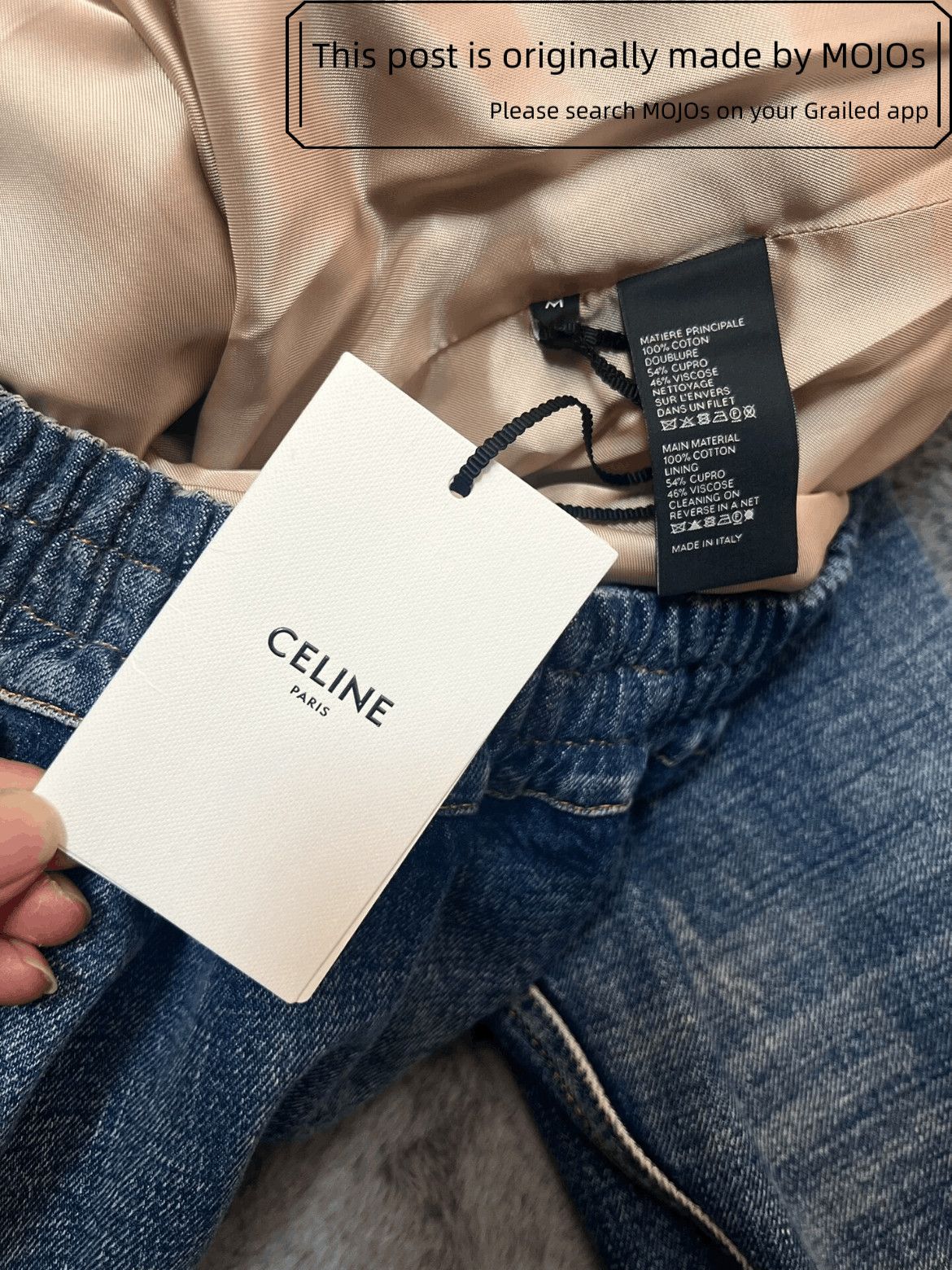 Celine Sz M Celine 22SS Golden Star Zip-up Denim Jacket mojos15947 Size US M / EU 48-50 / 2 - 6 Thumbnail