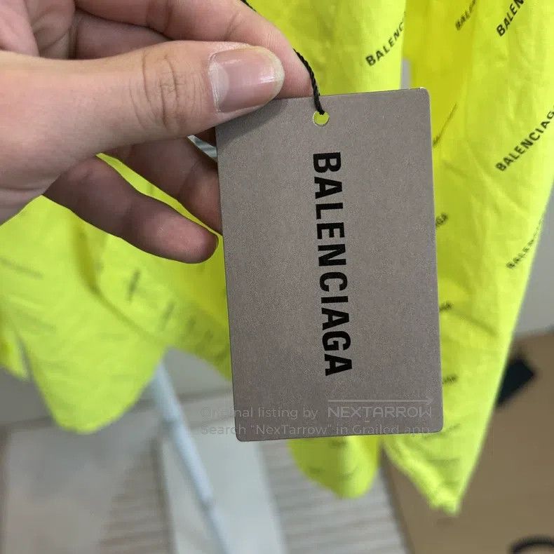 Balenciaga Balenciaga Fluorescent yellow logo long-sleeved shirt Size XXS / US 00 / IT 34 - 5 Thumbnail