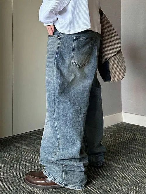 Jean Washed Loose Fit Denim Jeans Size US 32 / EU 48 - 1 Thumbnail