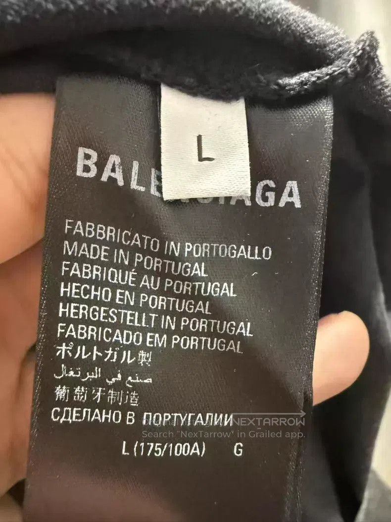 Balenciaga Balenciaga Washed Rye Spires Cracked Short-Sleeve Size US L / EU 52-54 / 3 - 4 Thumbnail