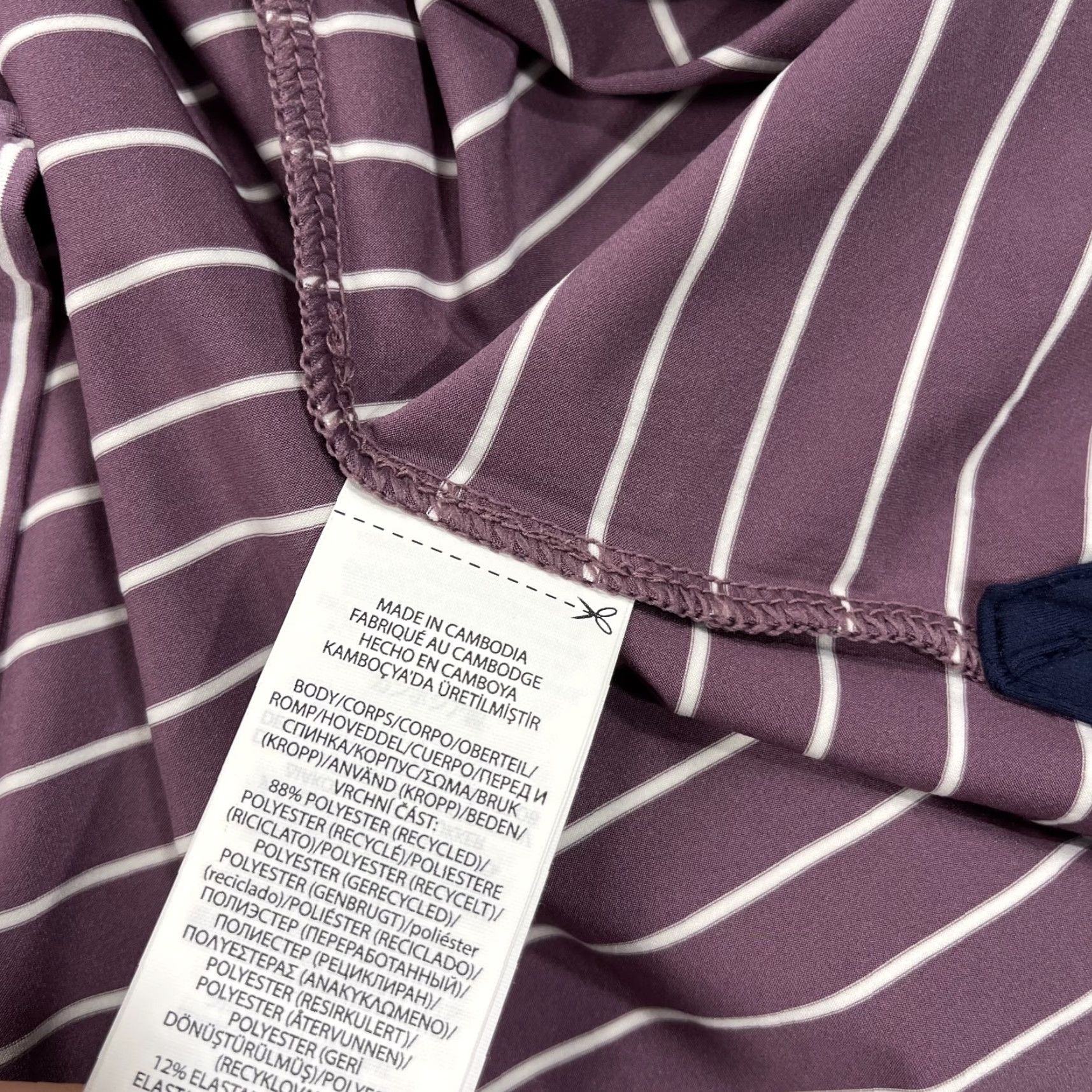 RLX Ralph Lauren RLX Ralph Lauren Polo Shirt Mens M Purple Logo Golf Striped Size US M / EU 48-50 / 2 - 6 Thumbnail