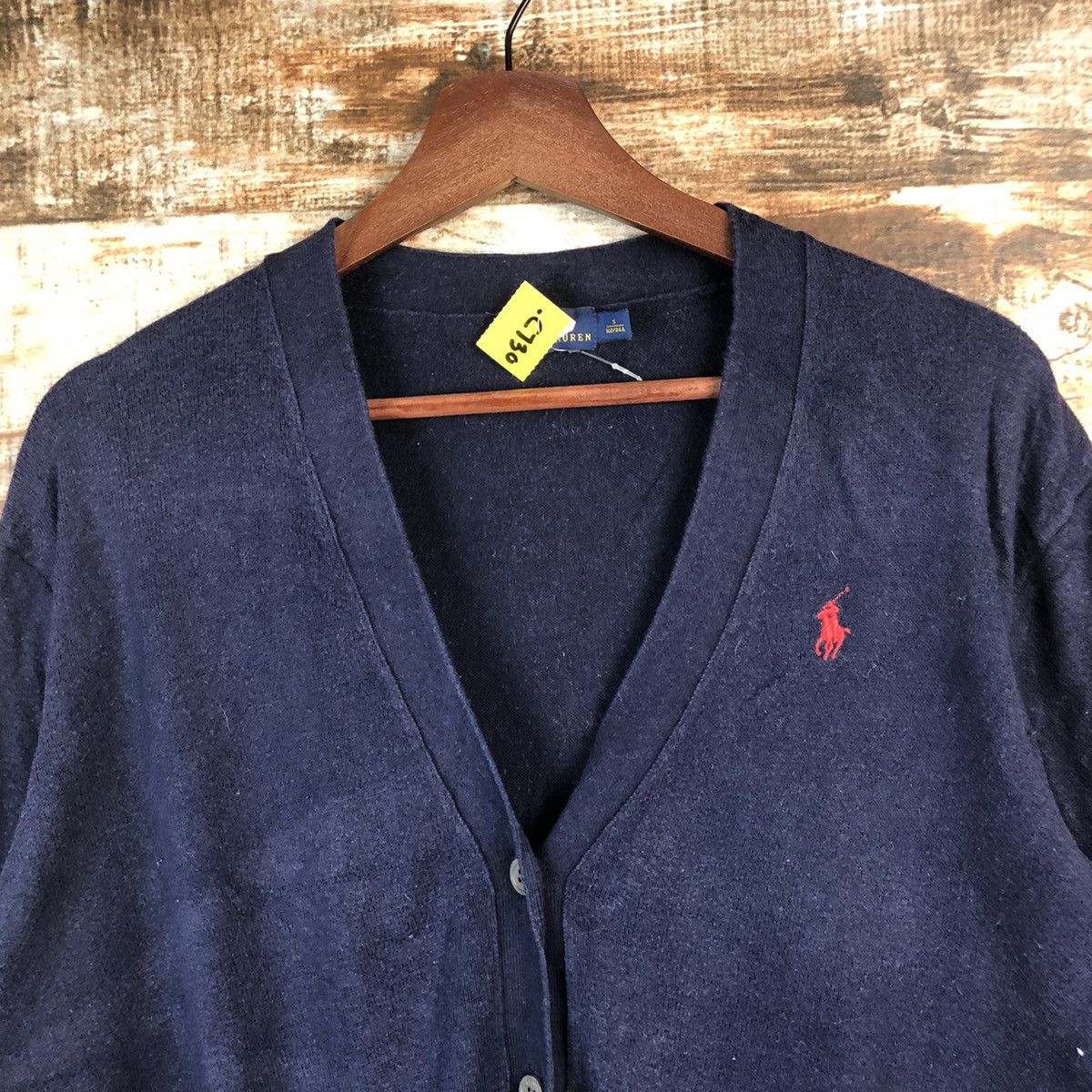 Polo Ralph Lauren DL Polo Ralph Lauren Dark Blue cardigan Knitwear #C730 Size US S / EU 44-46 / 1 - 4 Thumbnail