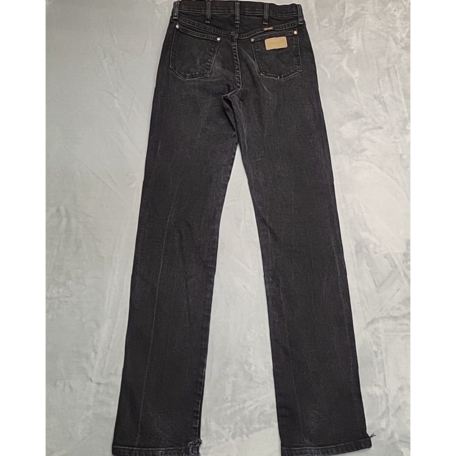 Wrangler VINTAGE Wrangler Jeans Mens 32x38 Distressed Black Denim Western Cowboy Pants A001 Size US 32 / EU 48 - 6 Thumbnail