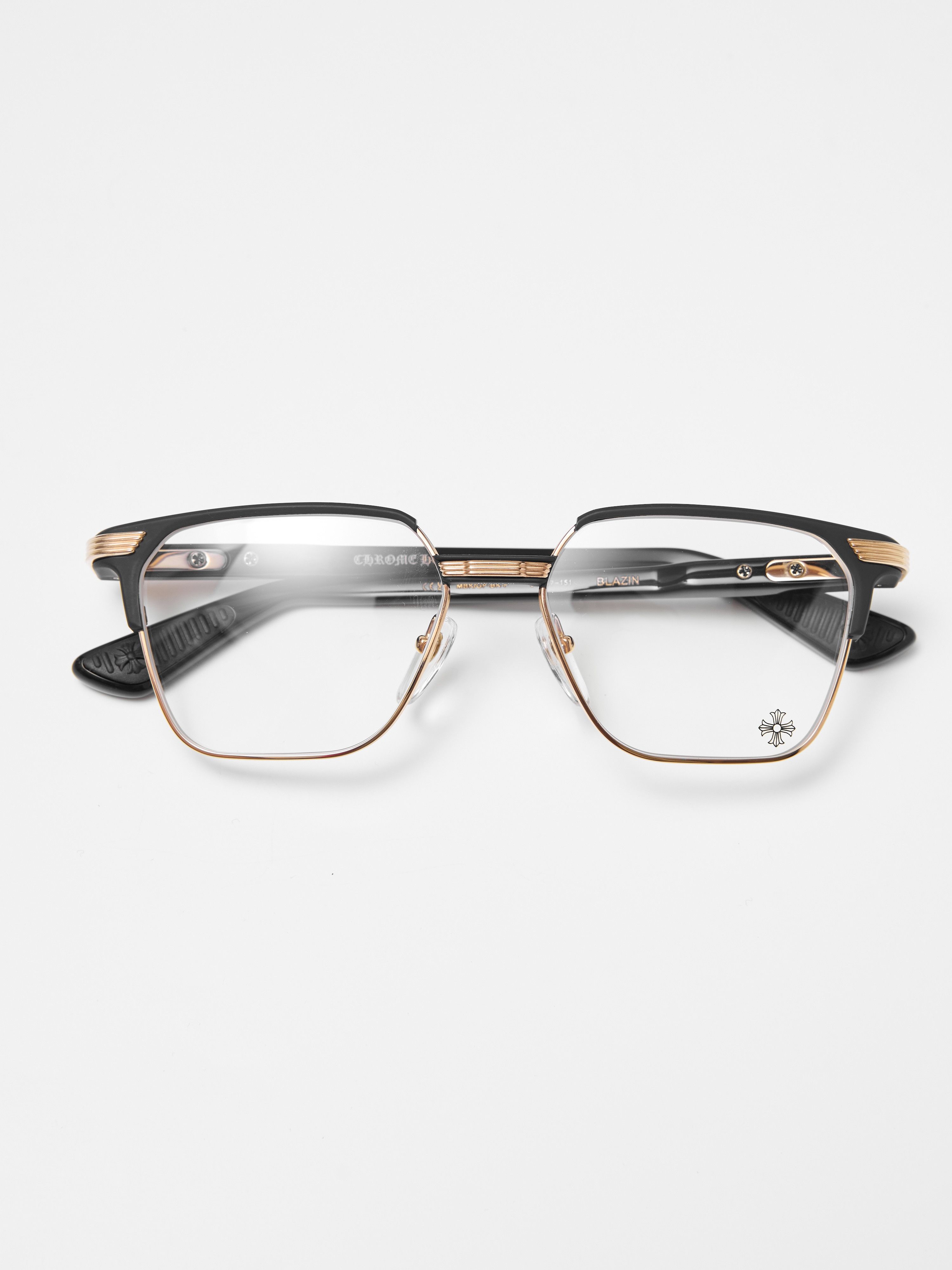 Chrome Hearts CHROME HEARTS BLAZIN MATTE BLACK/GOLD PLATED Size ONE SIZE - 2 Thumbnail