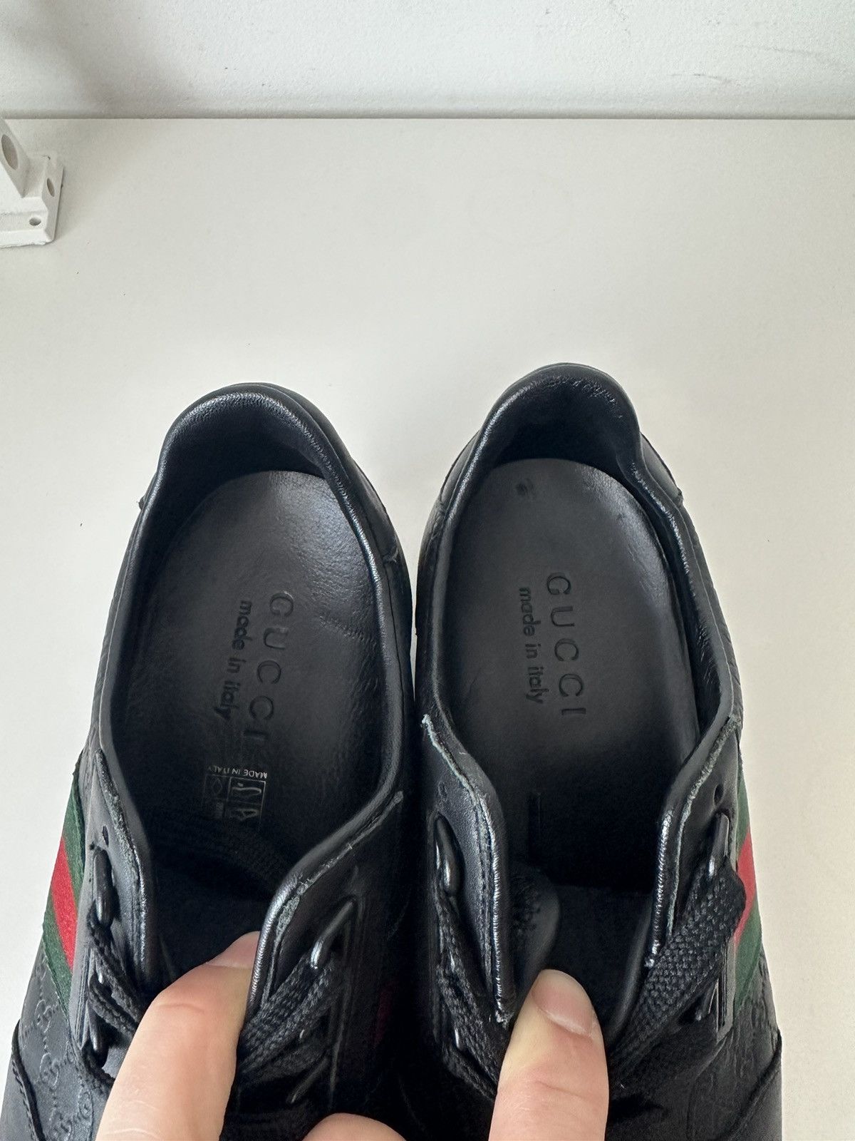 Gucci Gucci micro guccissima SL73 black leather sneakers Size US 7.5 / EU 40-41 - 12 Thumbnail