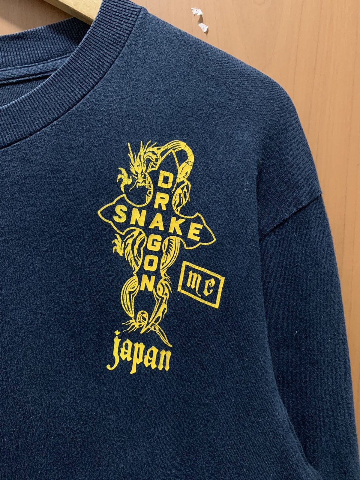 Japanese Brand Japanese Brand Snake Cross Dragon Sun Faded Long Sleeve Tee Size US M / EU 48-50 / 2 - 7 Thumbnail