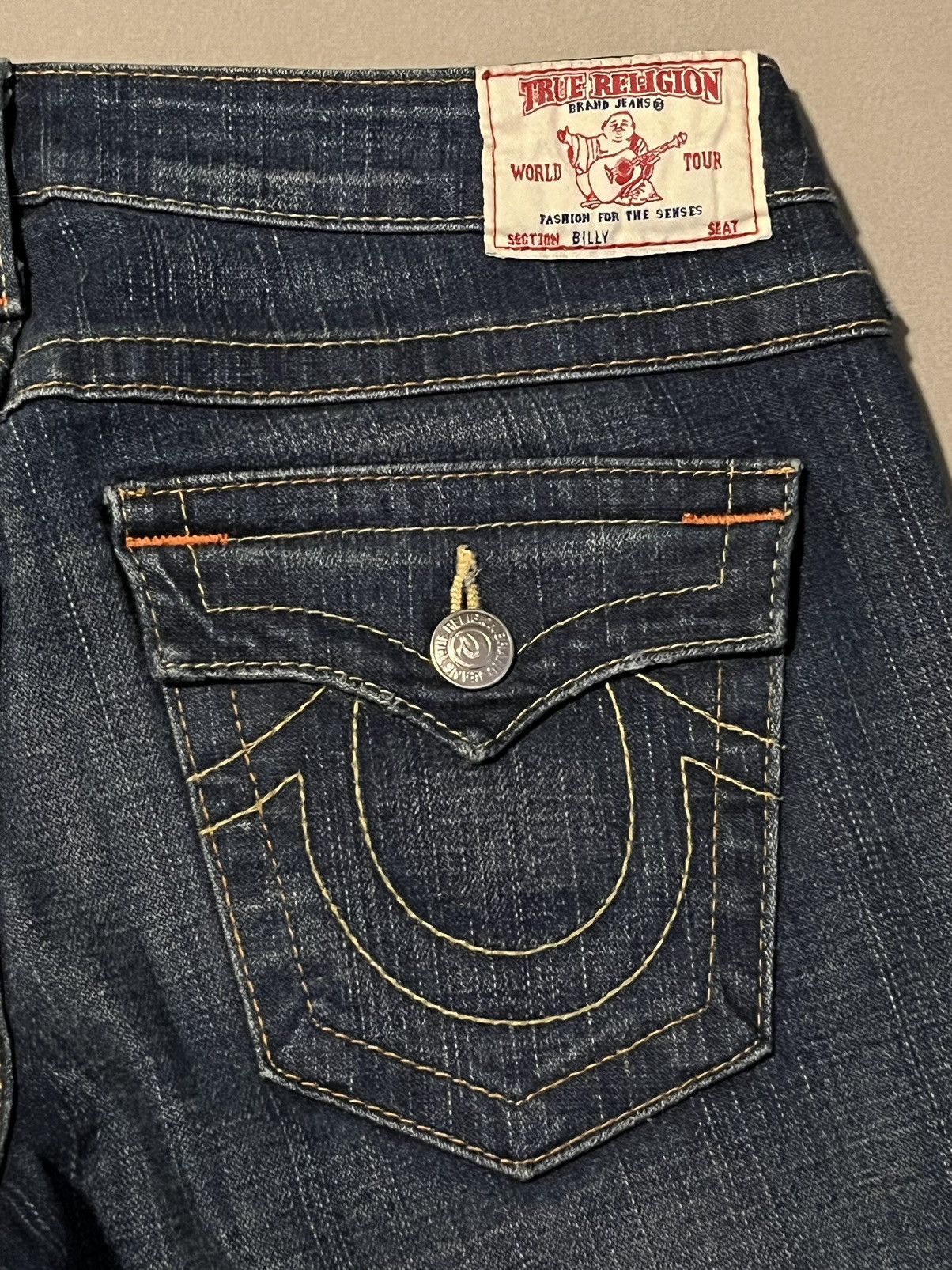 True Religion Vintage True Religion Brand Jeans Billy Straight Denim USA Size 29" - 3 Thumbnail