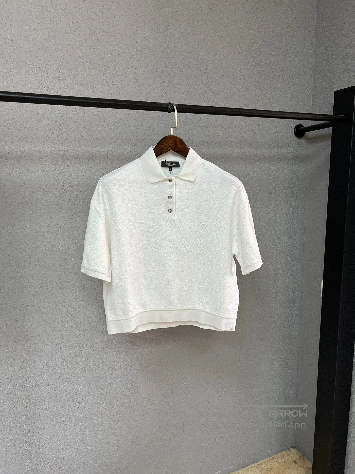 Loro Piana Loro Piana Women's White Polo Shirt. Size L / US 10 / IT 46 - 1 Thumbnail