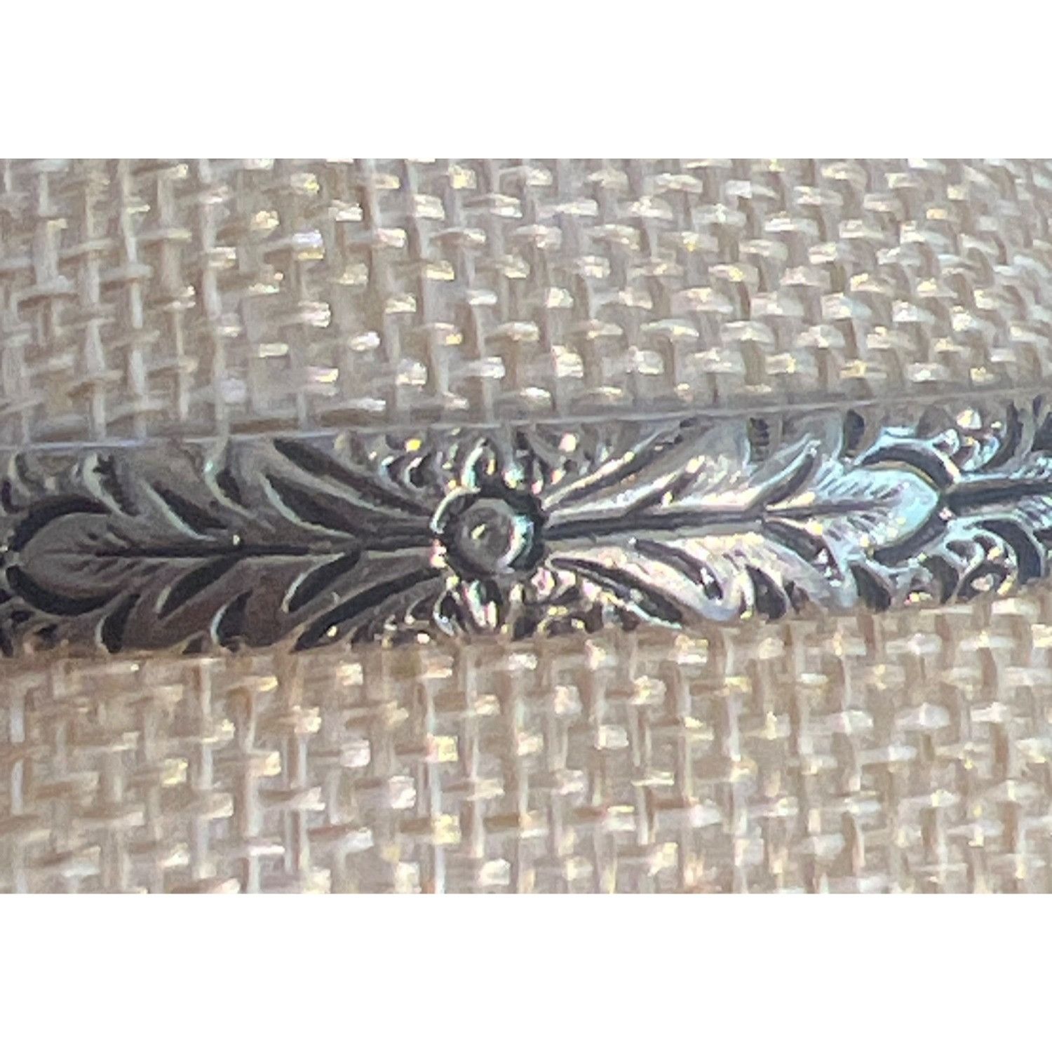 Other Vintage Whiting & Davis Co. Gold Plated Bangle Bracelet Etch Size ONE SIZE - 2 Thumbnail