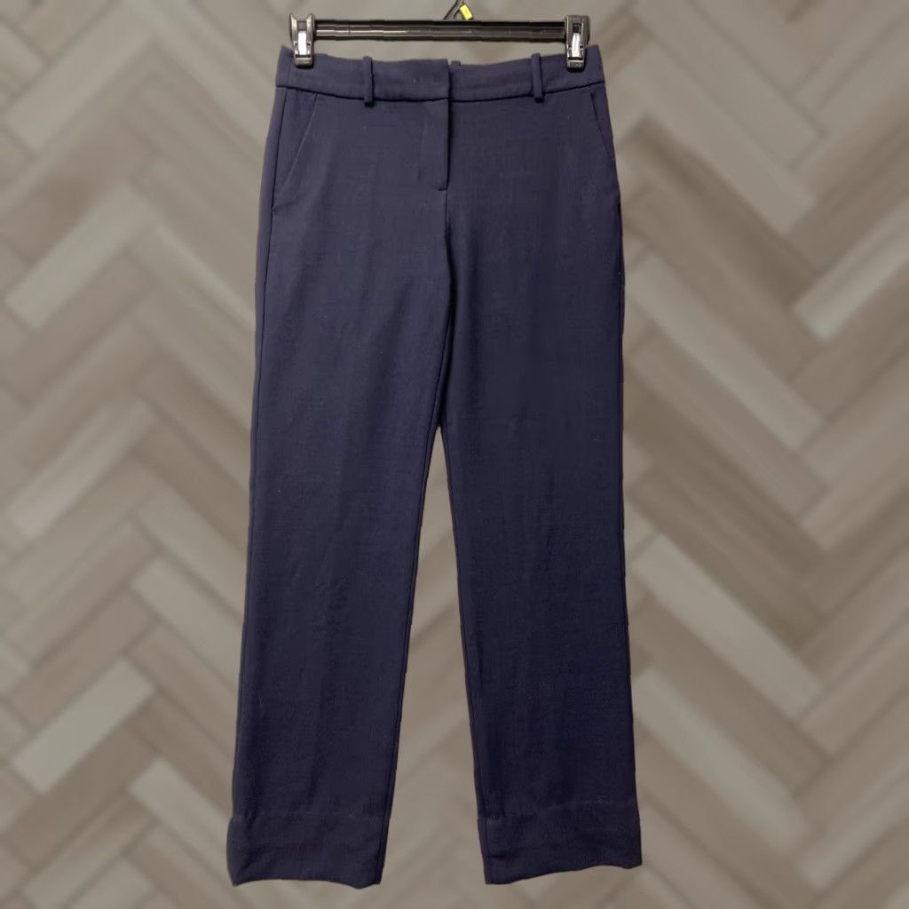 J.Crew J.CREW Dress Pants Women Slim Straight Dark Navy 0 Regular Size 0 Work Wear Casual Office Pants Size 30" / US 8 / IT 44 - 1 Thumbnail