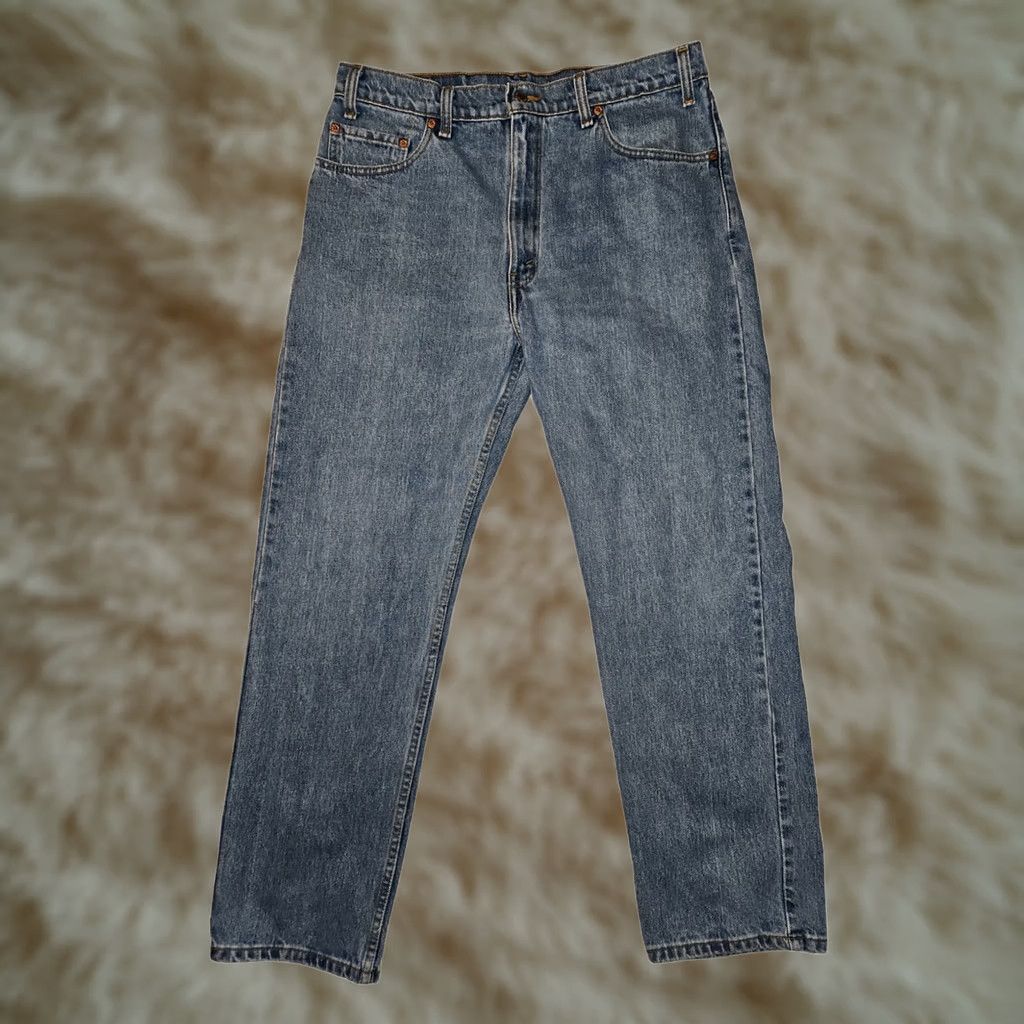 Levi's VINTAGE Levi's 505 Jeans Men 36x30 Regular Fit Straight 90s Grunge Blue Denim Cotton Stonewashed" Size US 36 / EU 52 - 1 Thumbnail