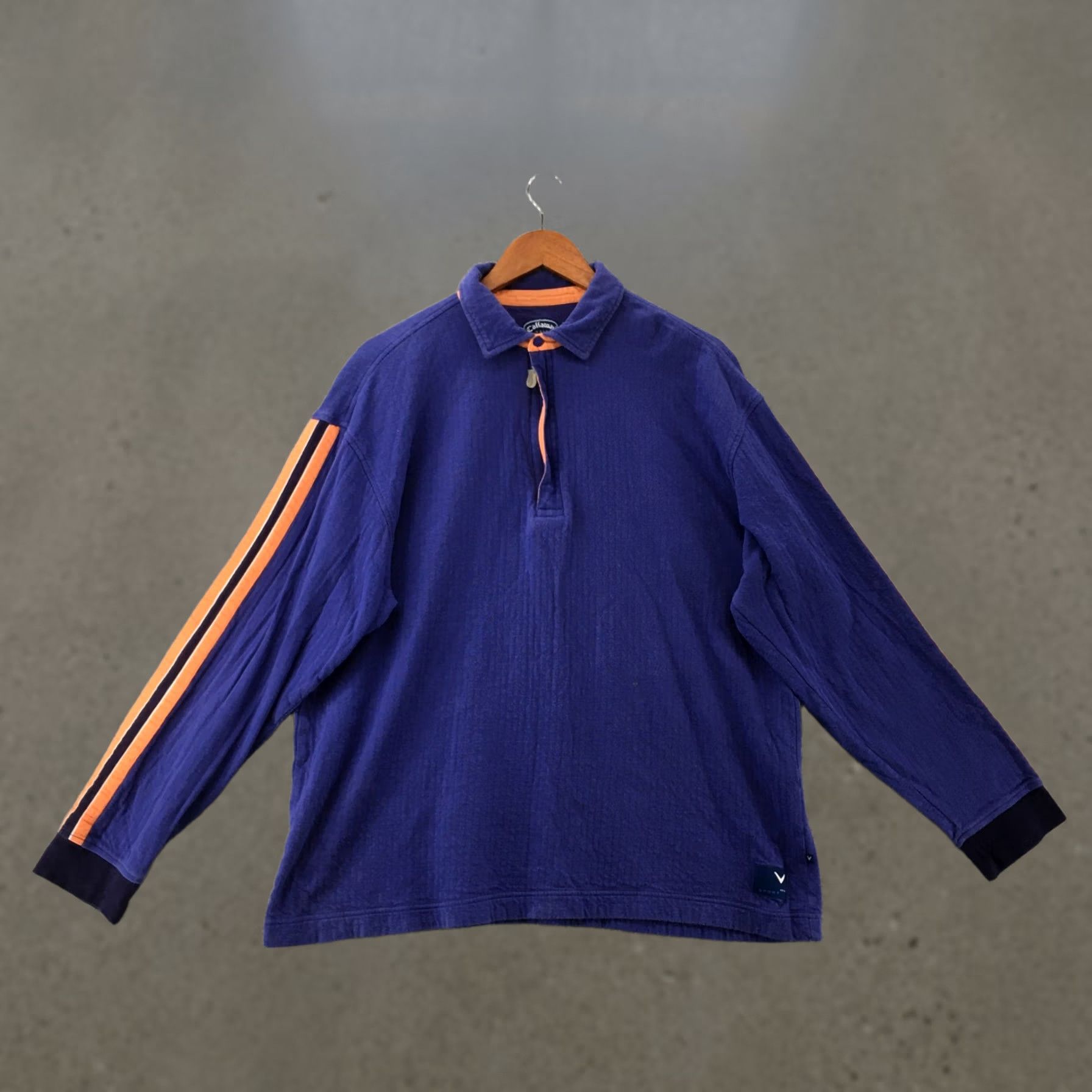 Callaway Callaway Shirt Mens XL Blue Golf Polo Top Indigo Cotton Collared Long Sleeve Casual Size US XL / EU 56 / 4 - 1 Thumbnail