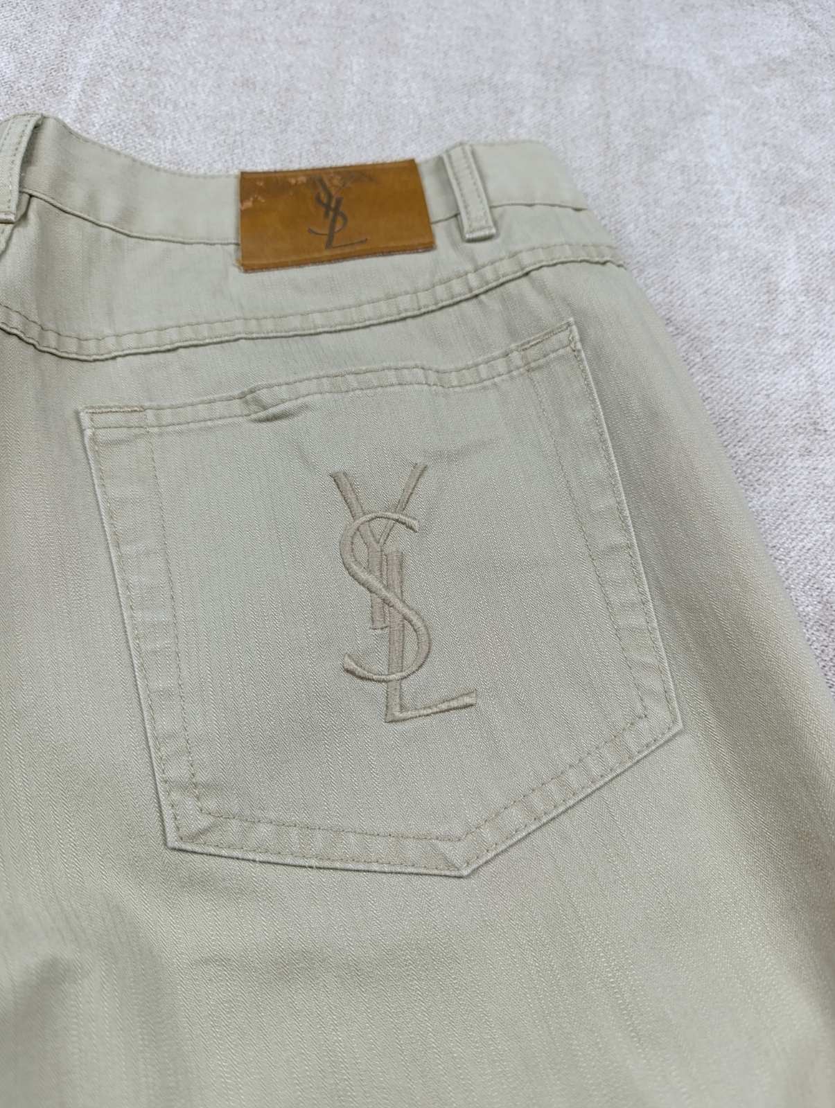 Yves Saint Laurent VINTAGE YSL YVES SAINT LAURENT BIG LOGO CHINO Y2K Size US 34 / EU 50 - 3 Thumbnail