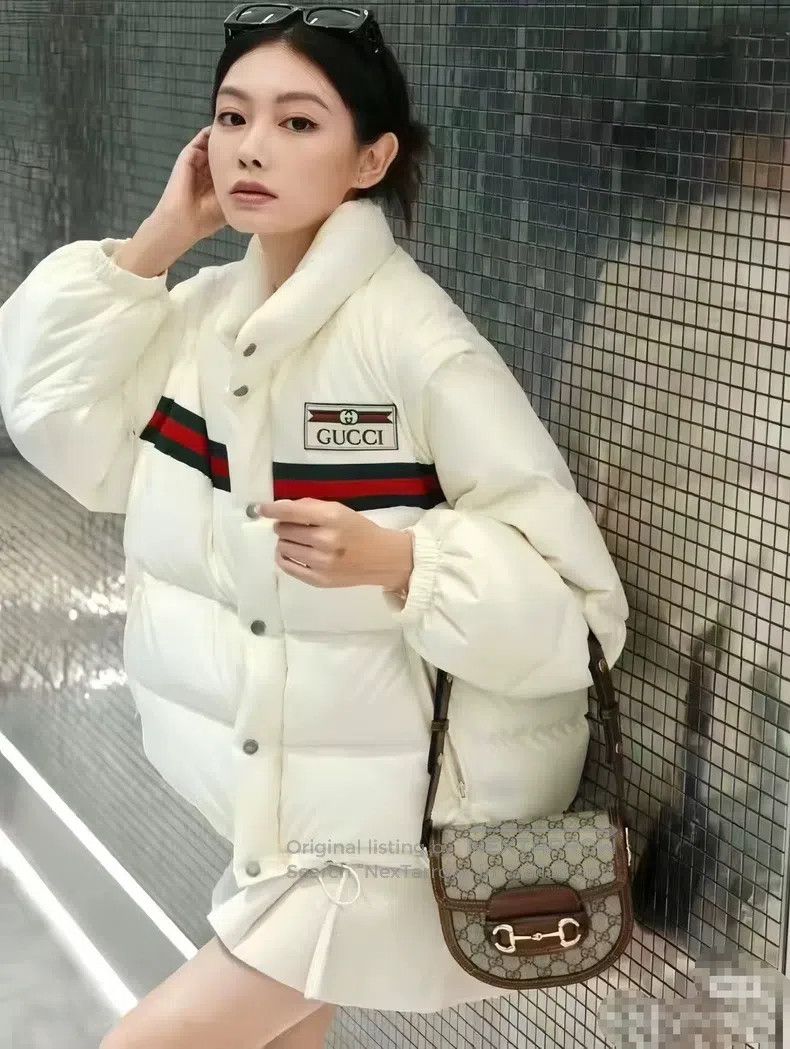 Gucci Gucci Red and green logo detachable down jacket Size XL / US 12-14 / IT 48-50 - 1 Thumbnail