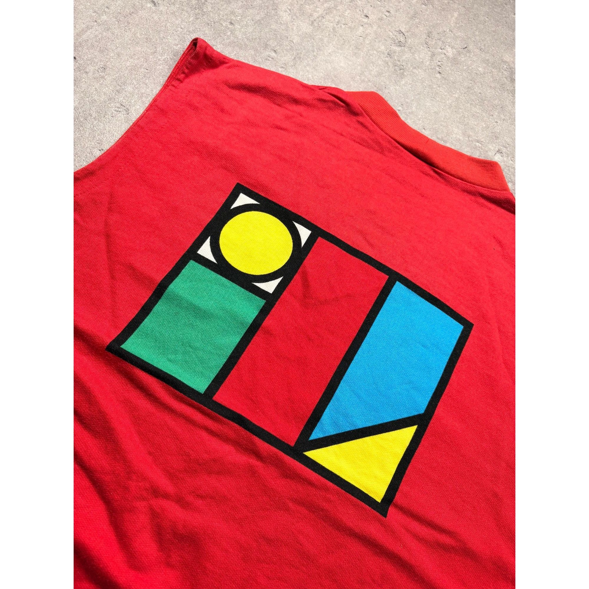 Adidas Rare Vintage Adidas 80er Trefoil Vest – Retro Geometric Art Size US M / EU 48-50 / 2 - 4 Thumbnail