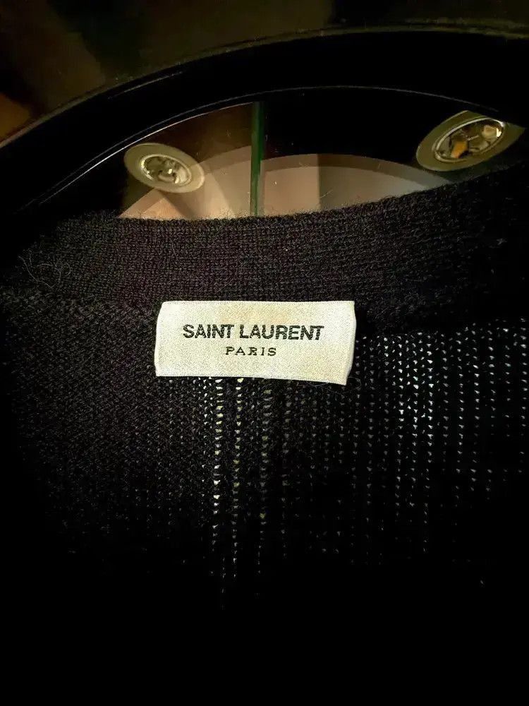Saint Laurent Paris Saint Laurent Paris by Hedi 14AW Stripe Knitwear Cardigan-2 Size US S / EU 44-46 / 1 - 3 Thumbnail