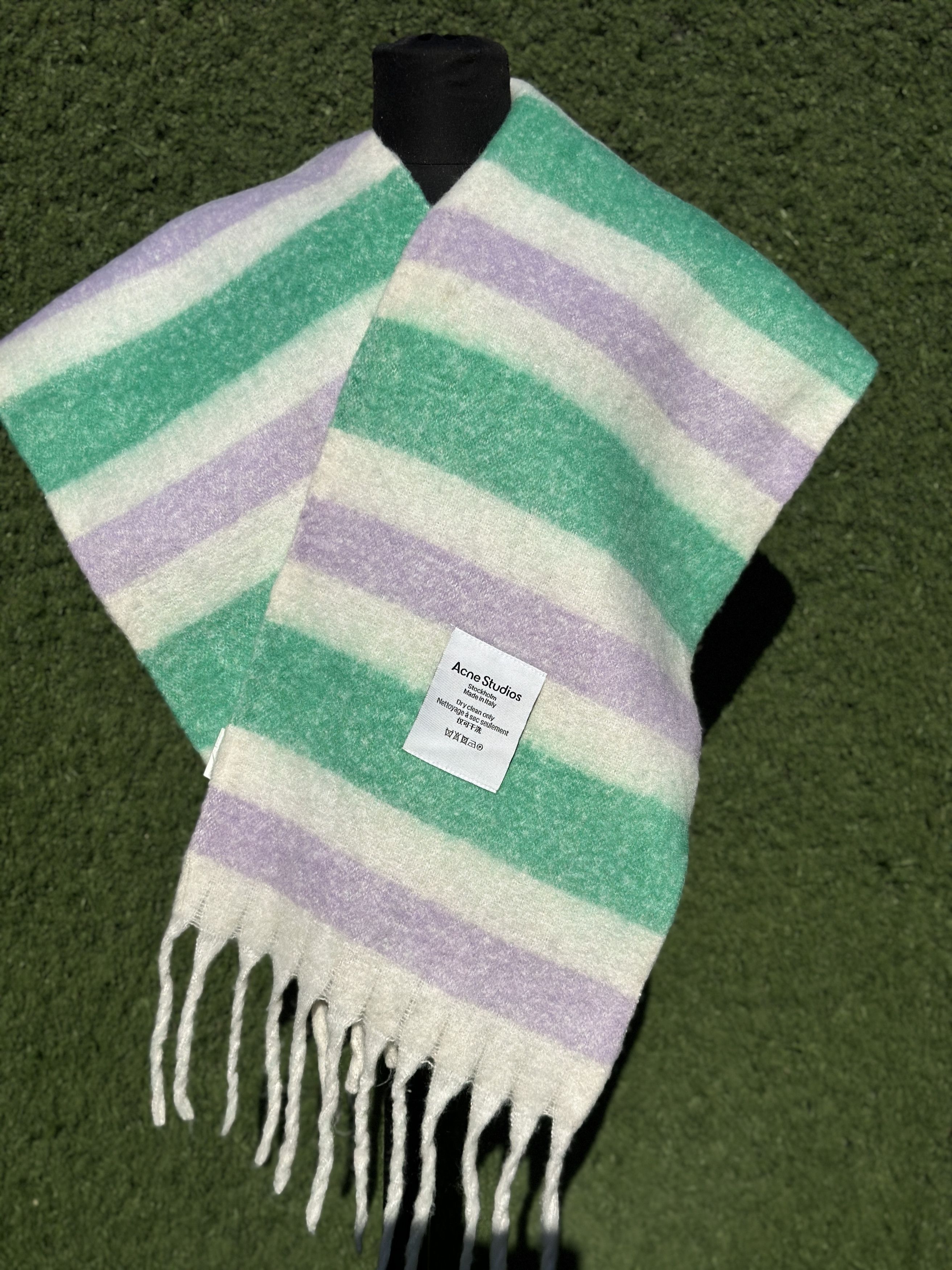 Acne Studios Acne Studios Stockholm Striped Scarf Made Italy 250 x 35 cm Size ONE SIZE - 4 Thumbnail