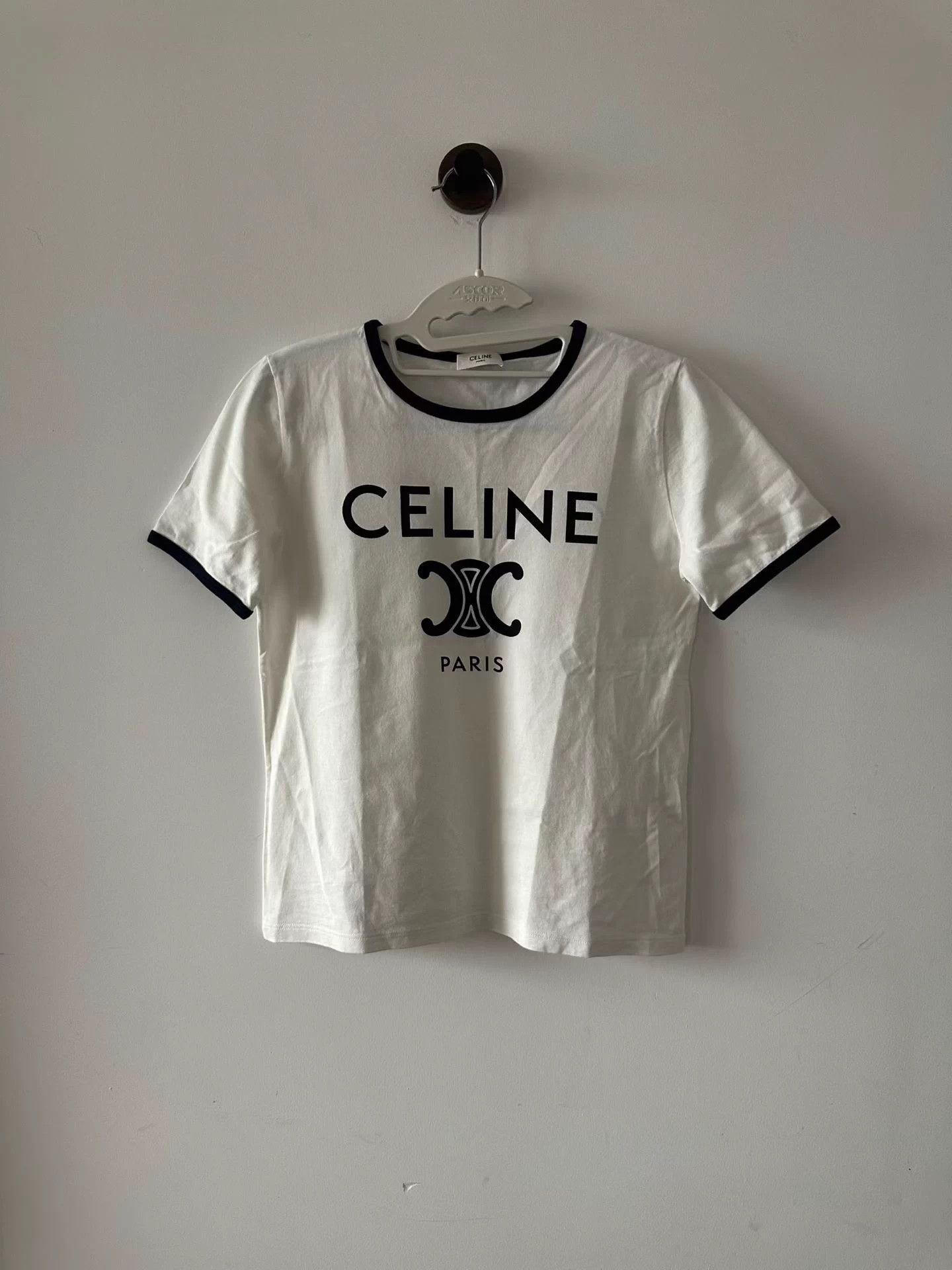 Celine Celine Triomphe S/S T-shirt S 99 New Size S / US 4 / IT 40 - 1 Thumbnail