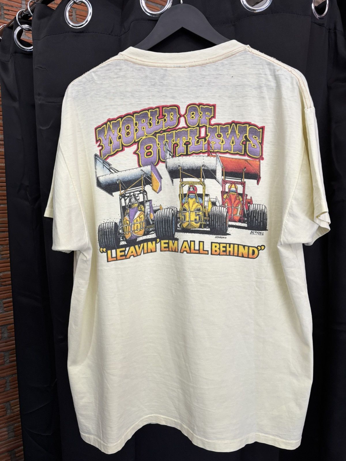 Vintage VINTAGE 1987 World of Outlaws Sprint Car Size US L / EU 52-54 / 3 - 8 Thumbnail
