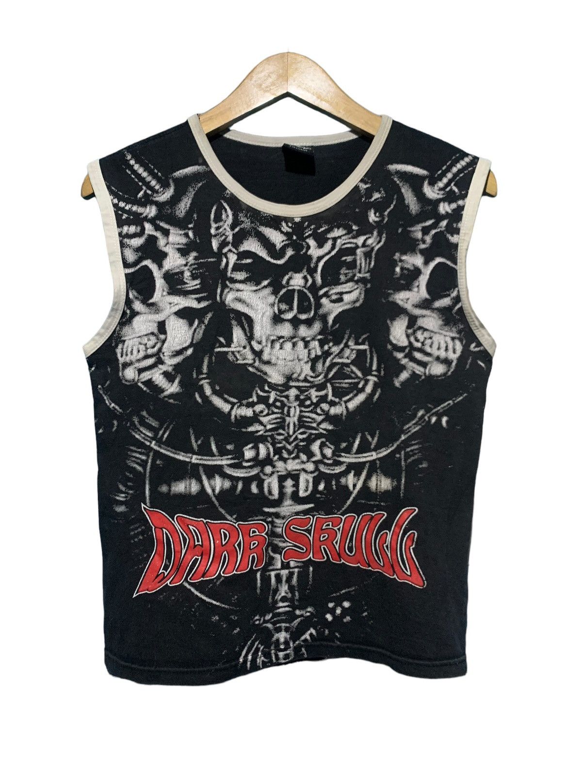 Affliction × Beauty Beast × KMRii Y2k Dare Skull all of print tanktop by contender japan Size US S / EU 44-46 / 1 - 2 Thumbnail