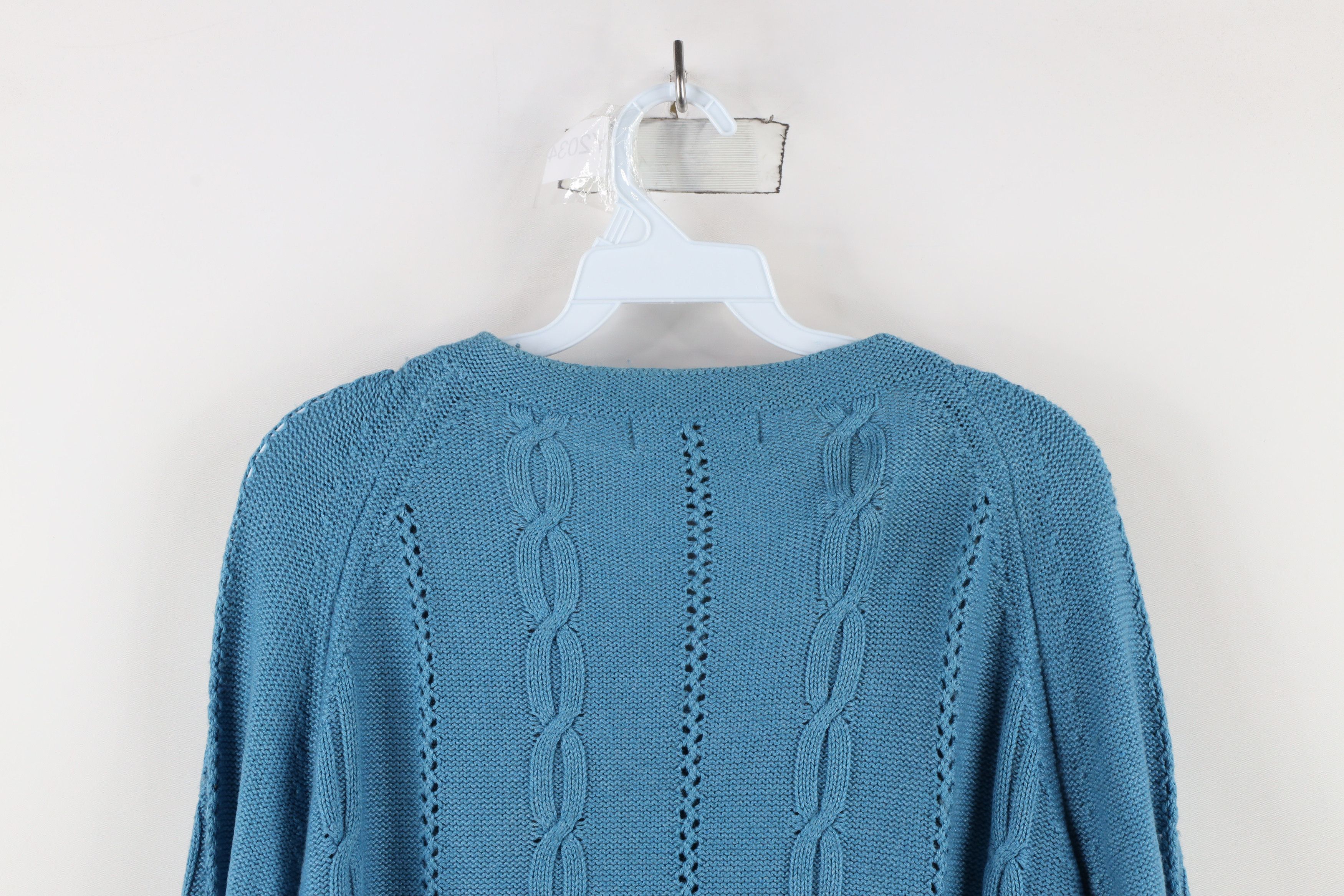 Eddie Bauer × Vintage Vintage Eddie Bauer Wool Blend Cable Knit Cardigan Sweater Size XL / US 12-14 / IT 48-50 - 11 Thumbnail