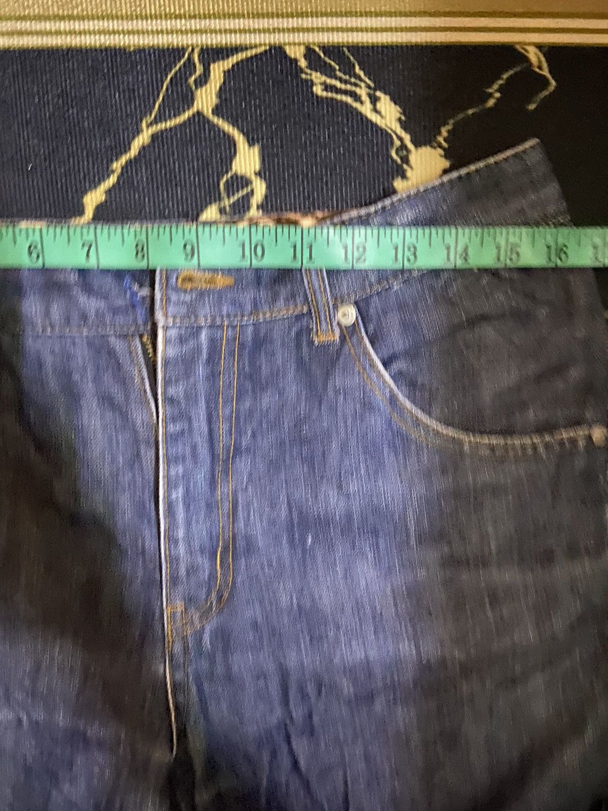 14th Addiction World wide love jeans baggy flared jeans studded Size US 31 - 17 Thumbnail