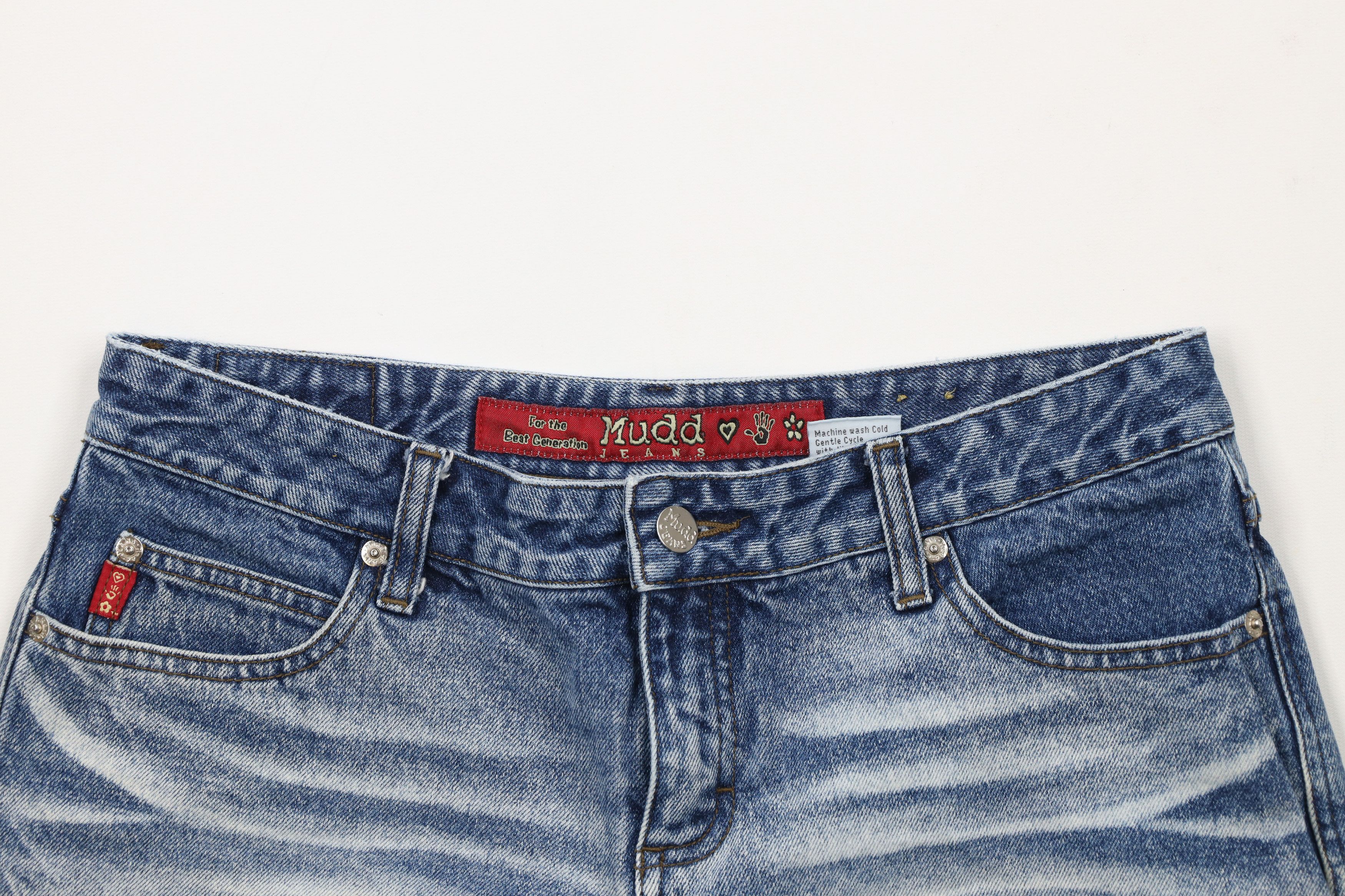 Vintage Vintage Y2K Mudd Jeans Denim Jean Shorts Jorts Blue Size 32" / US 10 / IT 46 - 2 Thumbnail
