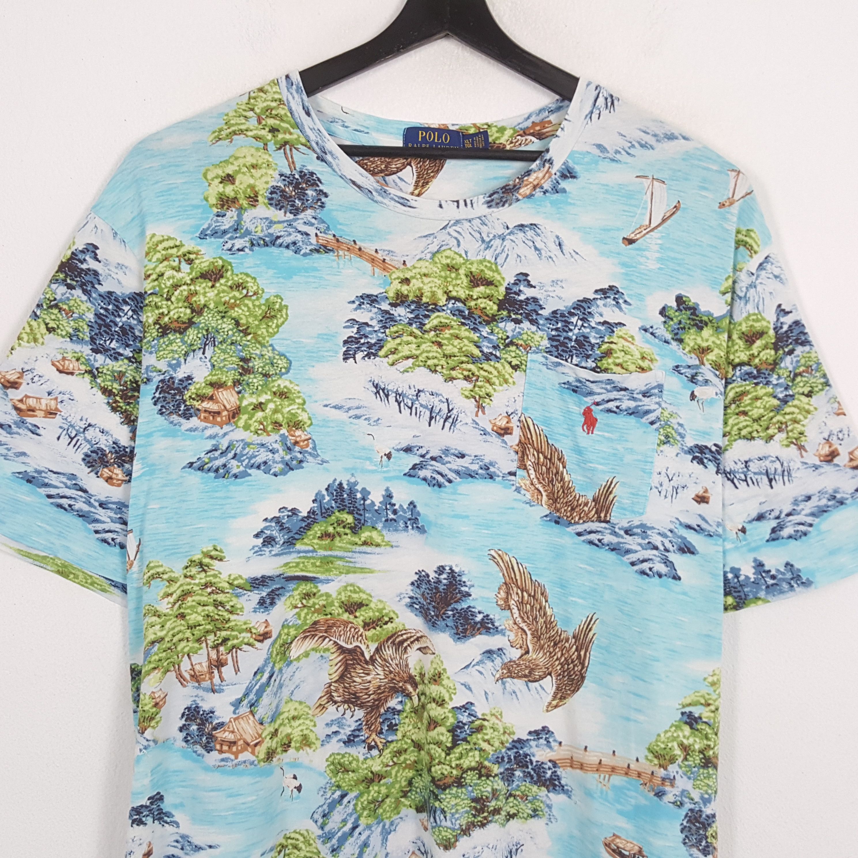 Polo Ralph Lauren × Vintage POLO RALPH LAUREN Summer Holiday Style Tshirt Size US XXL / EU 58 / 5 - 2 Thumbnail