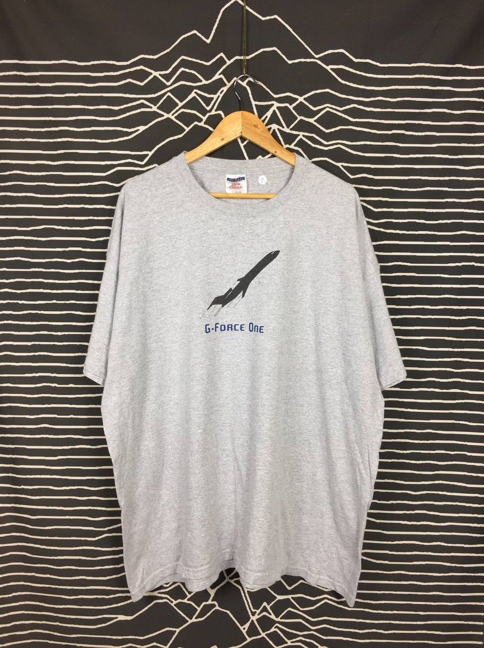 Jerzees × Vintage Vtg 00s Jerzees Zero Gravity "G-FORCE ONE" Aircraft Tee Size US XXL / EU 58 / 5 - 1 Thumbnail