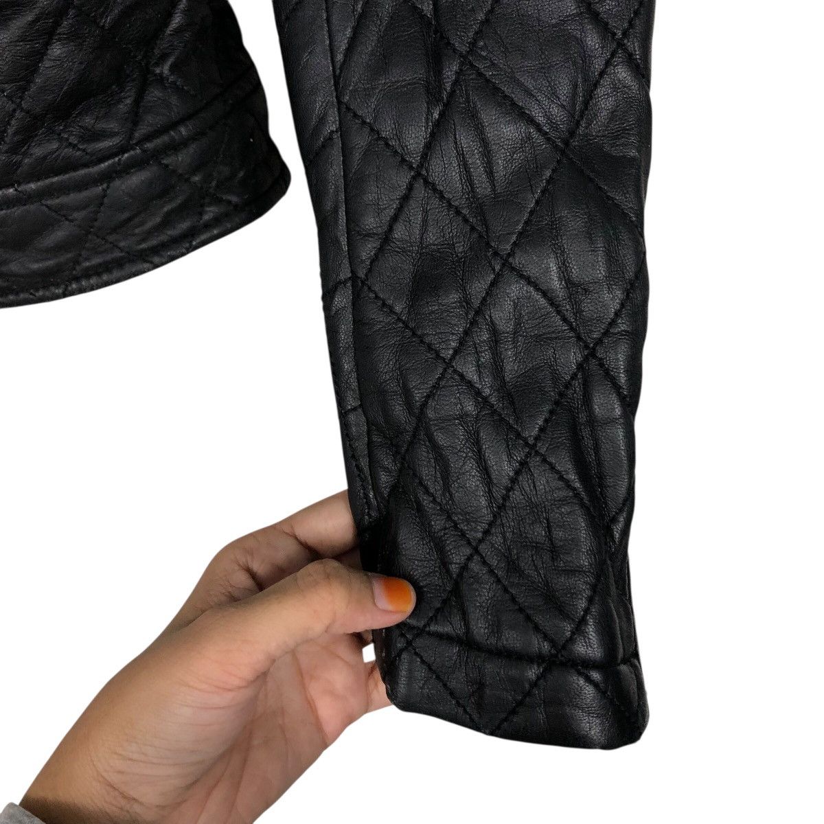 ADAM ET ROPE 📌Cropped Biker Leather Jacket Adam Et Rope Issey Miyake Size US M / EU 48-50 / 2 - 16 Thumbnail