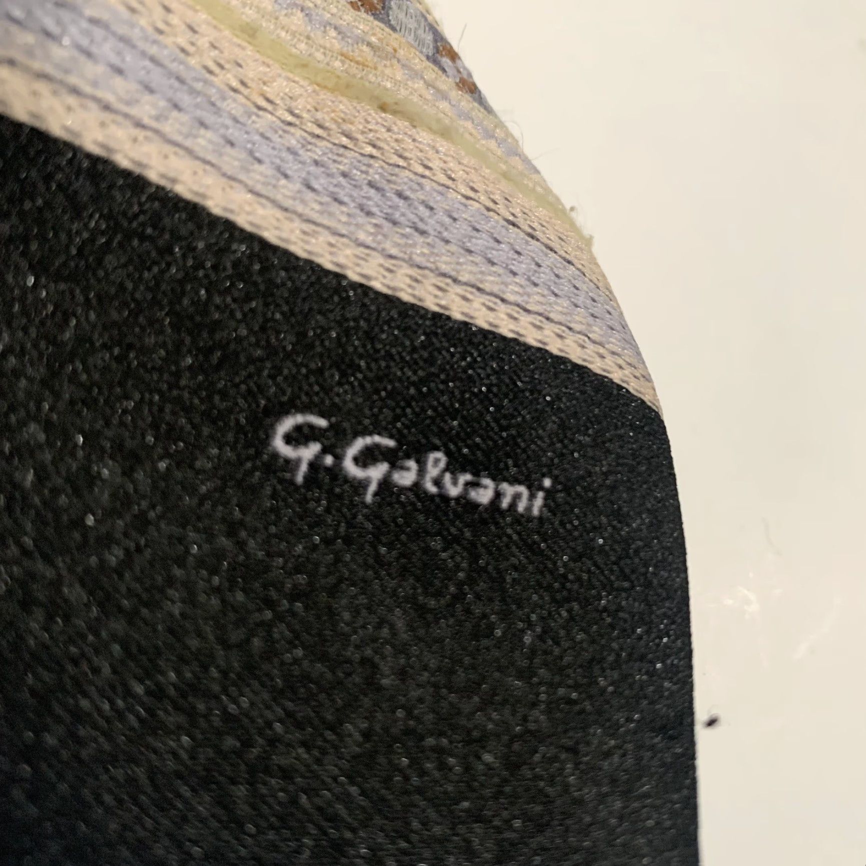 Vintage VINTAGE G Galvani Tie Men One Size Beige Blue 100% Polyester Woven Geometric Abstract Retro Classic Width Short Italy Designer Size ONE SIZE - 7 Thumbnail