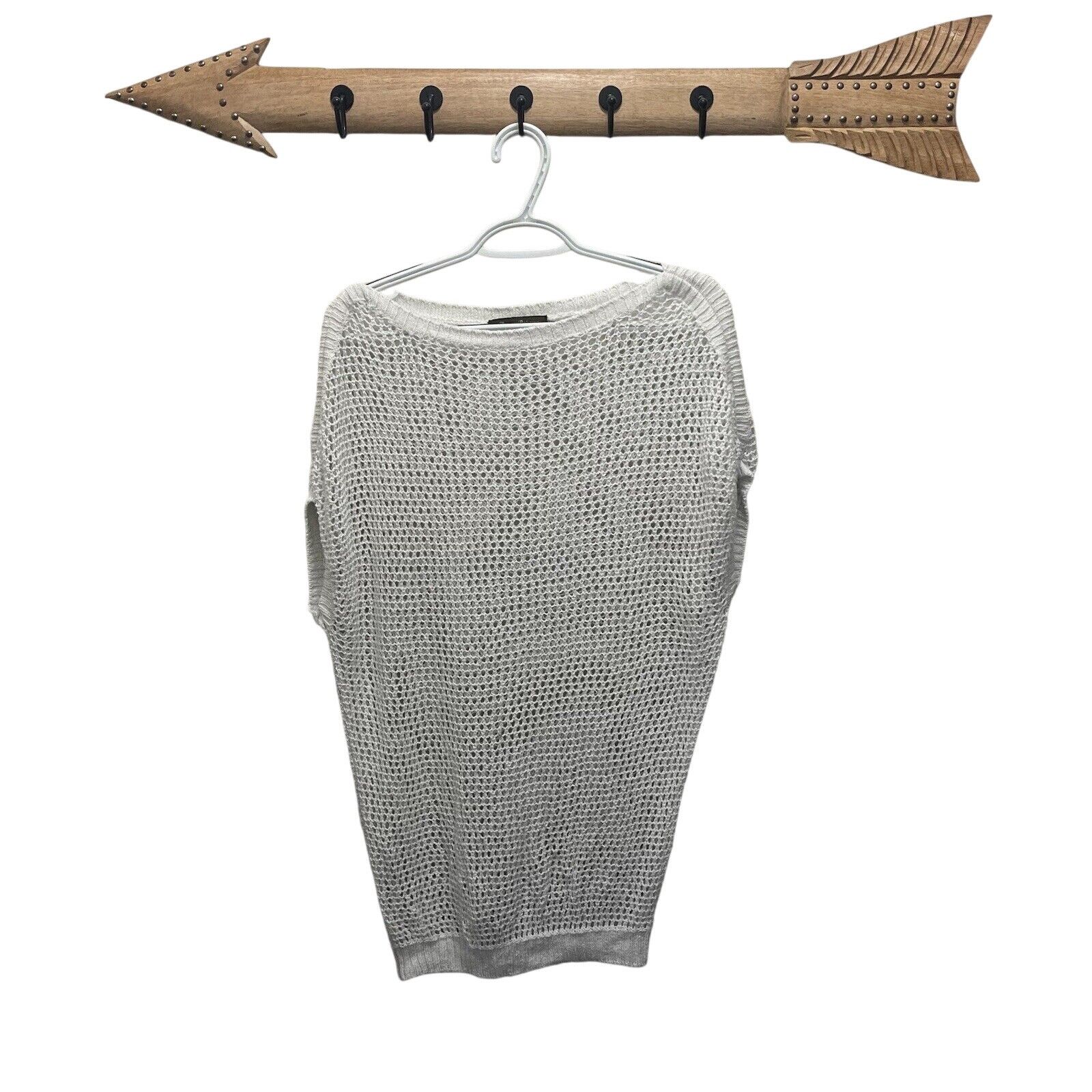 Tommy Bahama Tommy Bahama | White Silver Shimmer Sommerset Sweater Size XS / US 0-2 / IT 36-38 - 1 Thumbnail