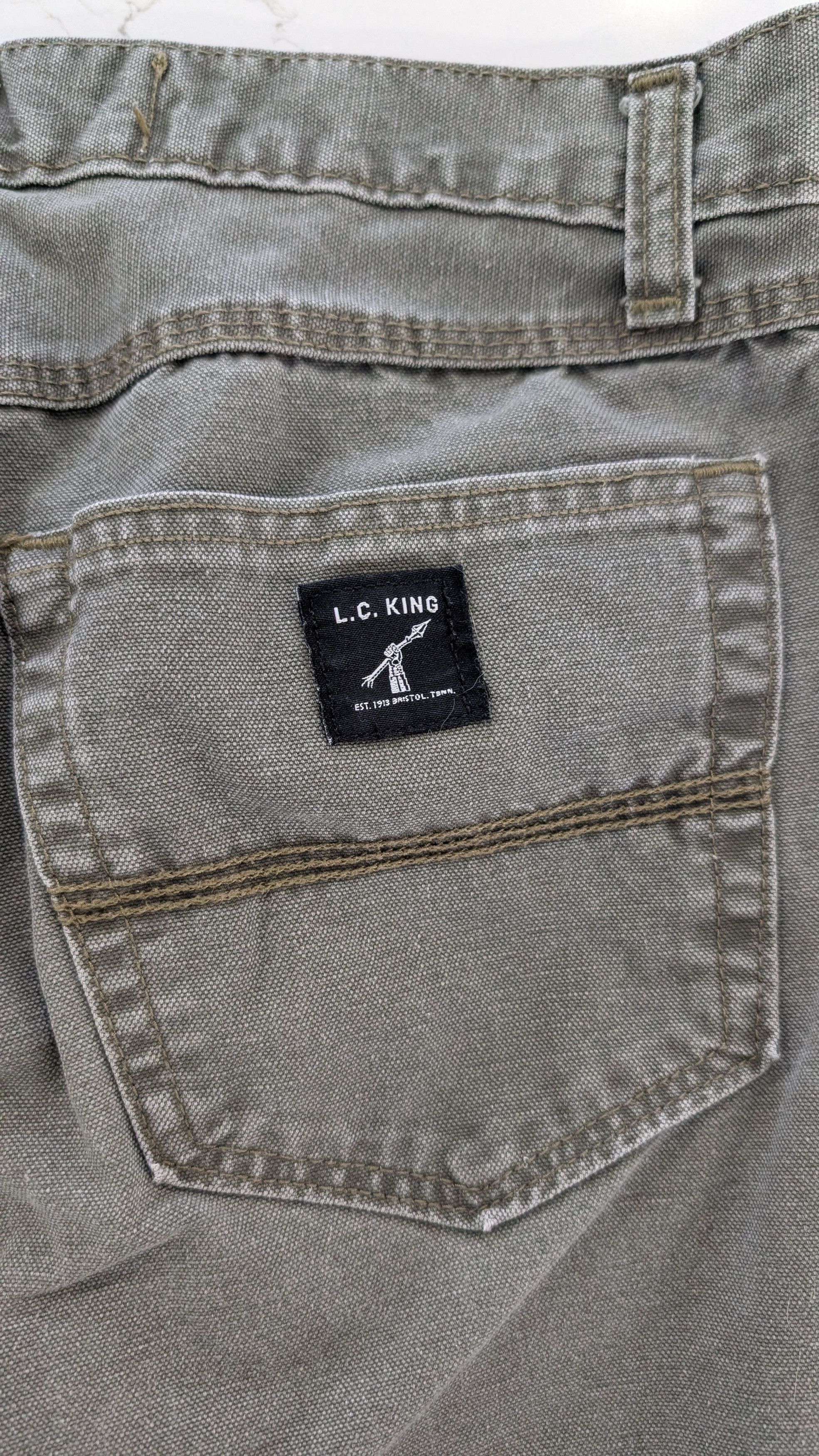 L.C. King LC KING Olive Duck 5 Pocket Jeans Size 28 Size US 28 / EU 44 - 3 Thumbnail