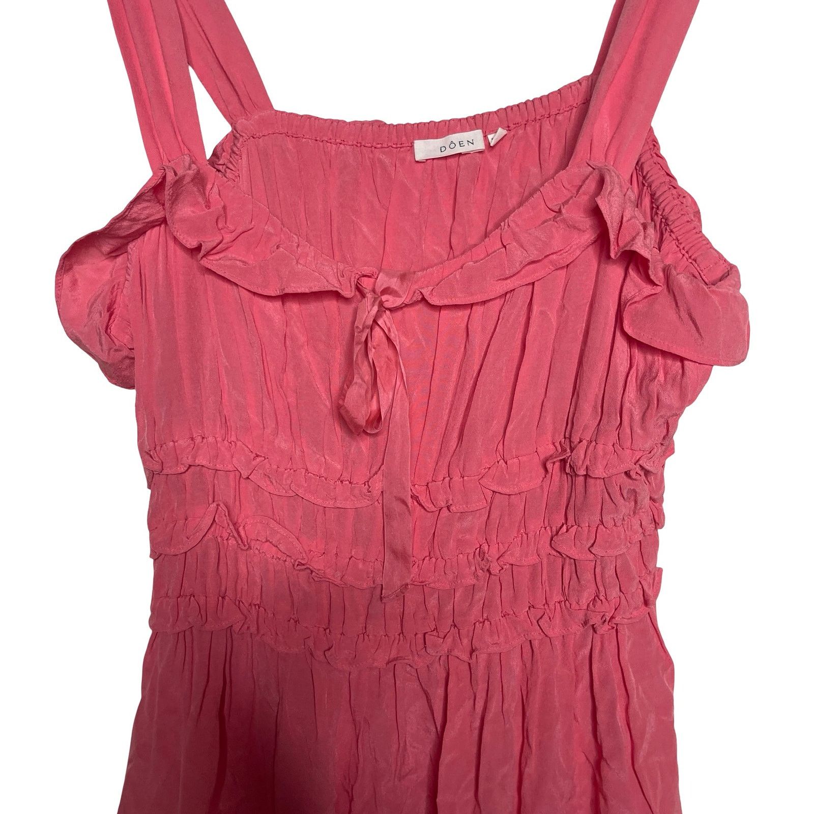 DOEN DOEN CAROLYNN MAXI DRESS IN CORAL ROSE SZ XXL Size XXL / US 16-18 / IT 52-54 - 5 Thumbnail