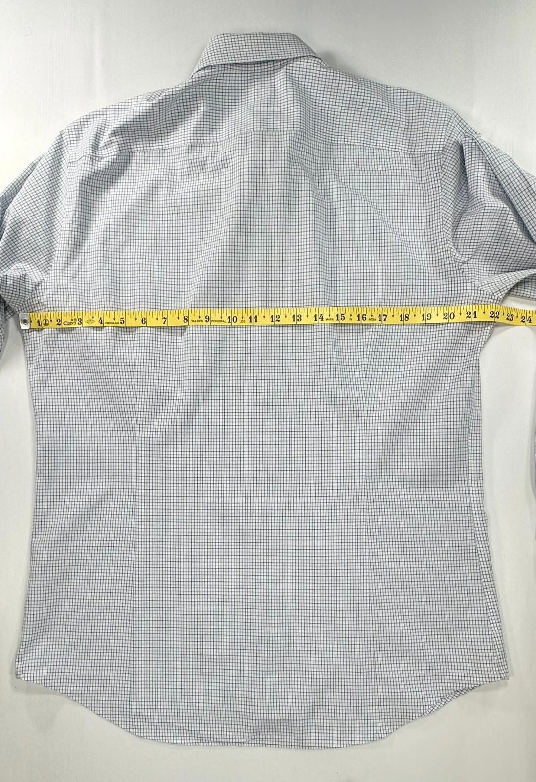 Banana Republic Banana Republic Checked Non-Iron Slim Button Up White Mens L Size US L / EU 52-54 / 3 - 4 Thumbnail