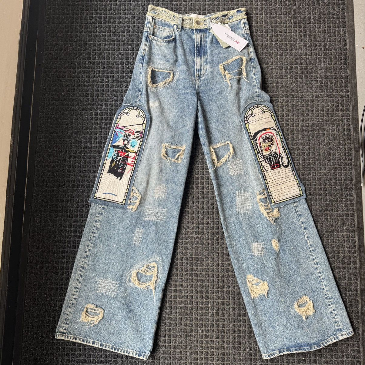 Who Decides War Who Decides War By MRDR BRVDO H&M Exclusive Basquiat Jeans Size US 30 / EU 46 - 1 Thumbnail