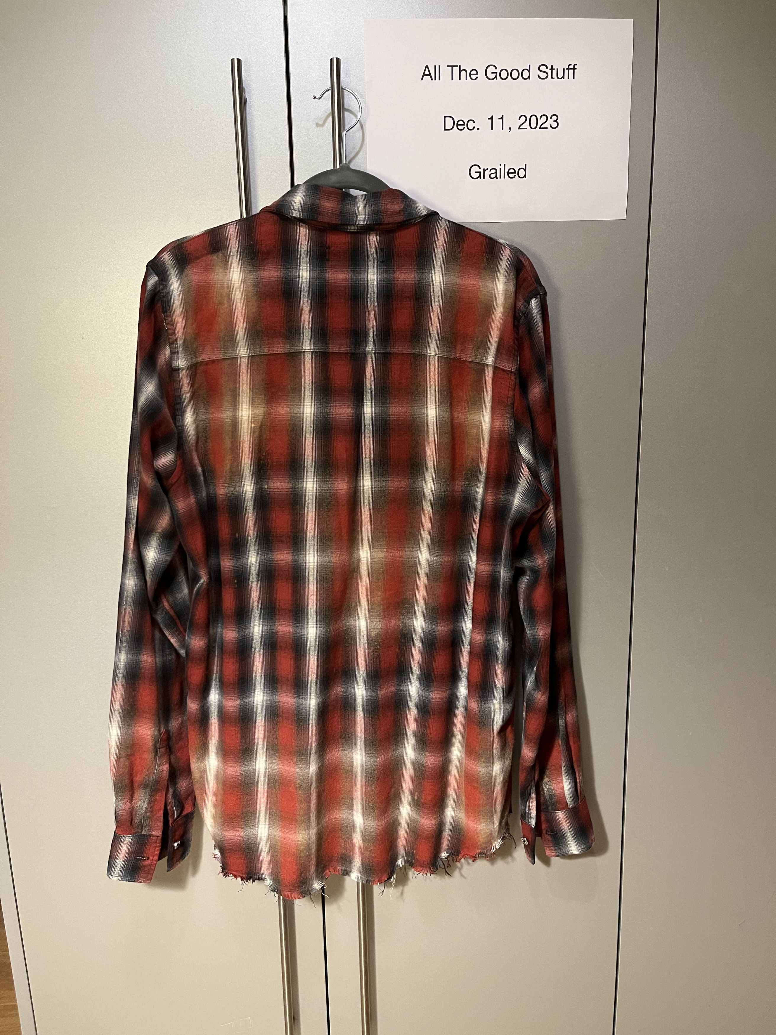 Amiri flannel shirt
