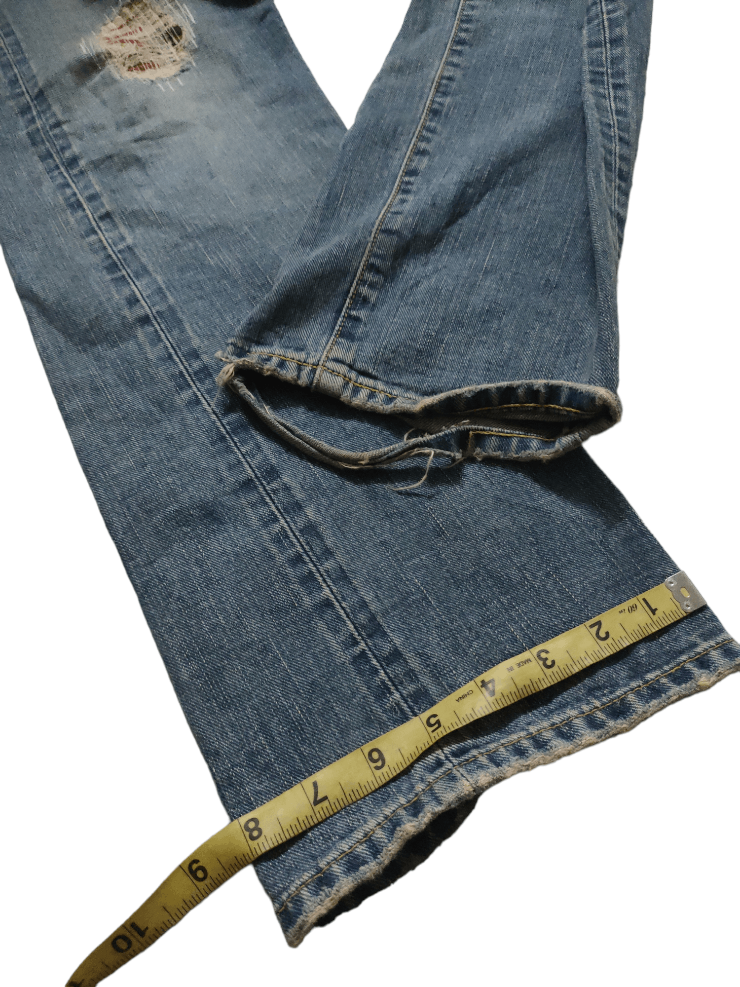 Lee × Vintage Vintage LEE Riders Selvage x Patch x Distressed Size US 32 / EU 48 - 8 Thumbnail
