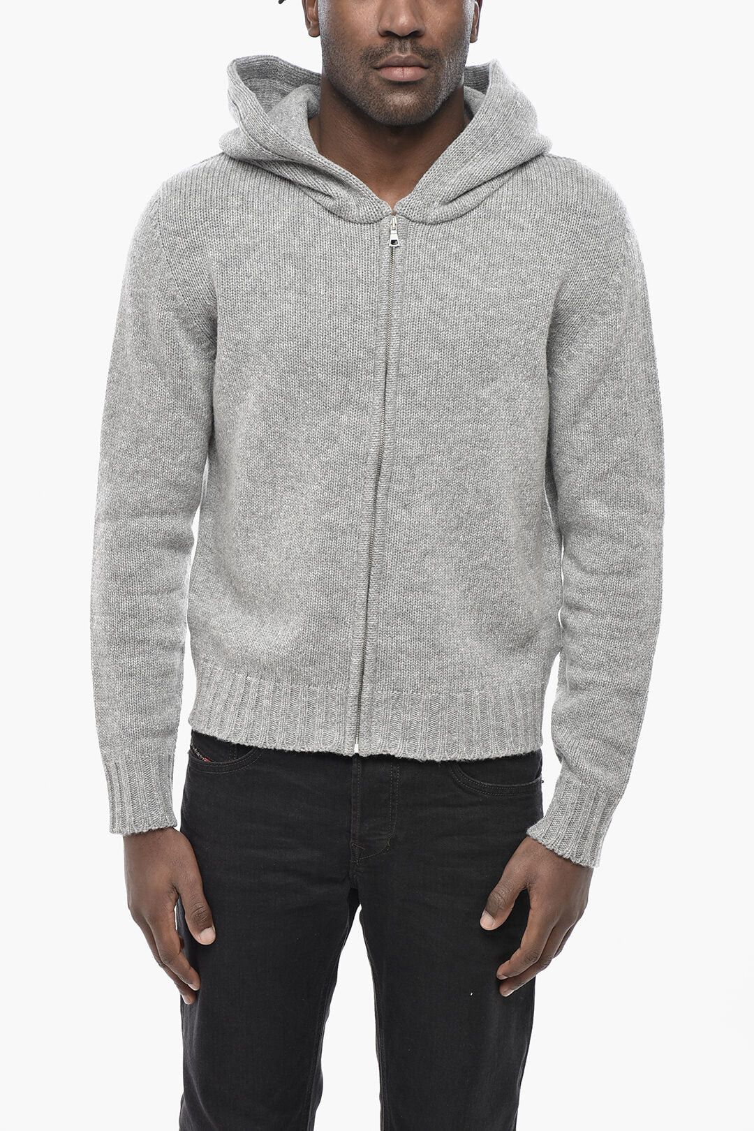 Palm Angels og1mm0326 Zip-Up Sweater in grey Size US XXL / EU 58 / 5 - 1 Thumbnail