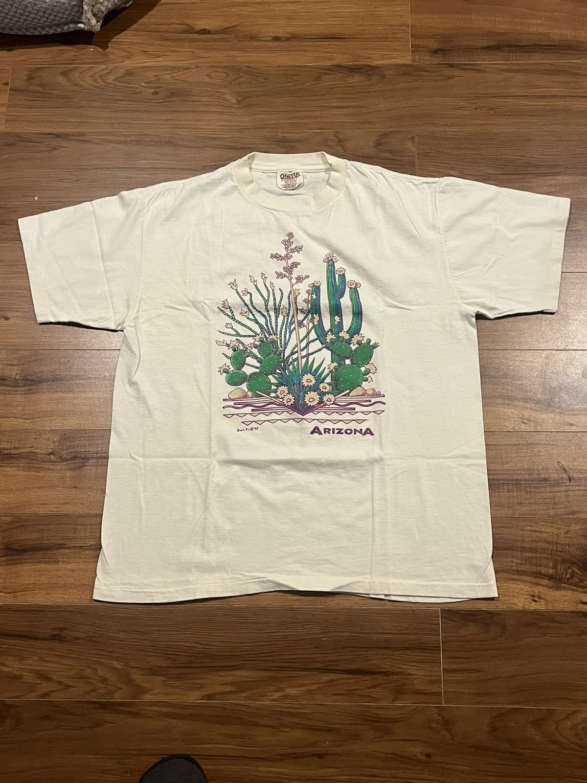 ARIZONA FREEDOM Vintage 1995 Kim T - single stitch Arizona T-Shirt Size US L / EU 52-54 / 3 - 1 Thumbnail