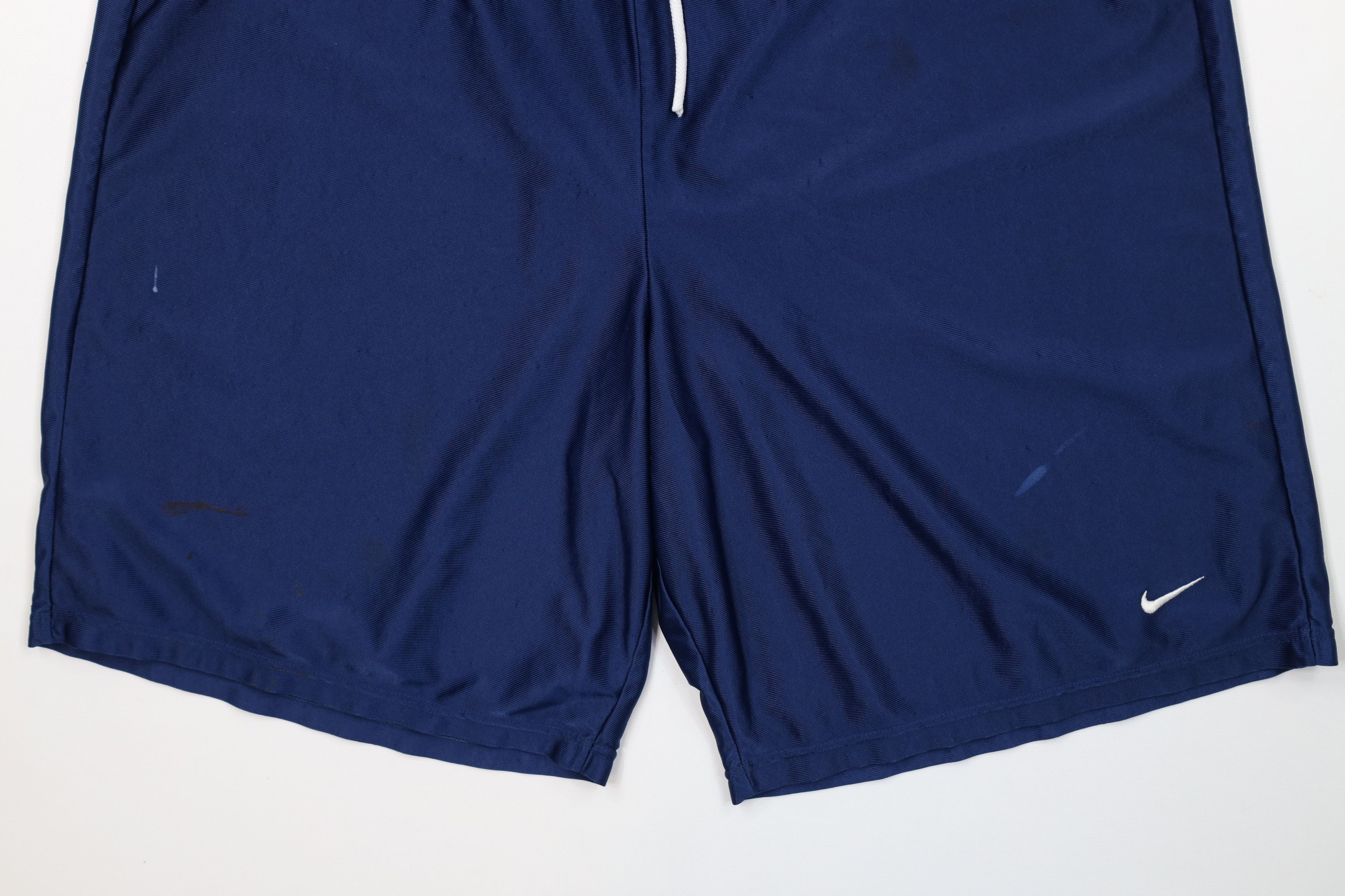 Nike Vintage 90s Nike Travis Scott Mini Swoosh Shorts Blue USA Size US 34 / EU 50 - 4 Thumbnail