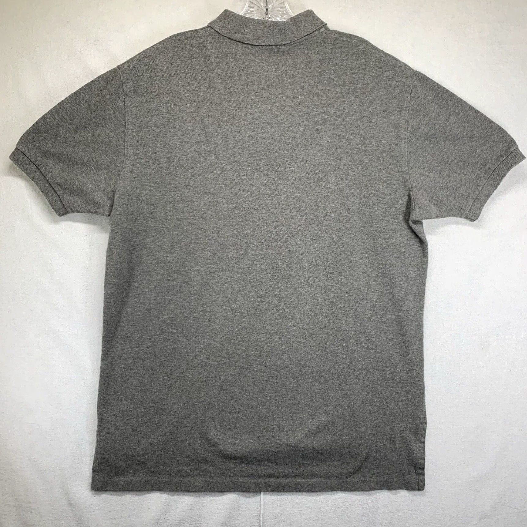 Polo Ralph Lauren Polo Ralph Lauren Button-Up Shirt Large 100% Cotton Short Sleeve Gray Solid Preppy Classic Mens Size US L / EU 52-54 / 3 - 3 Thumbnail