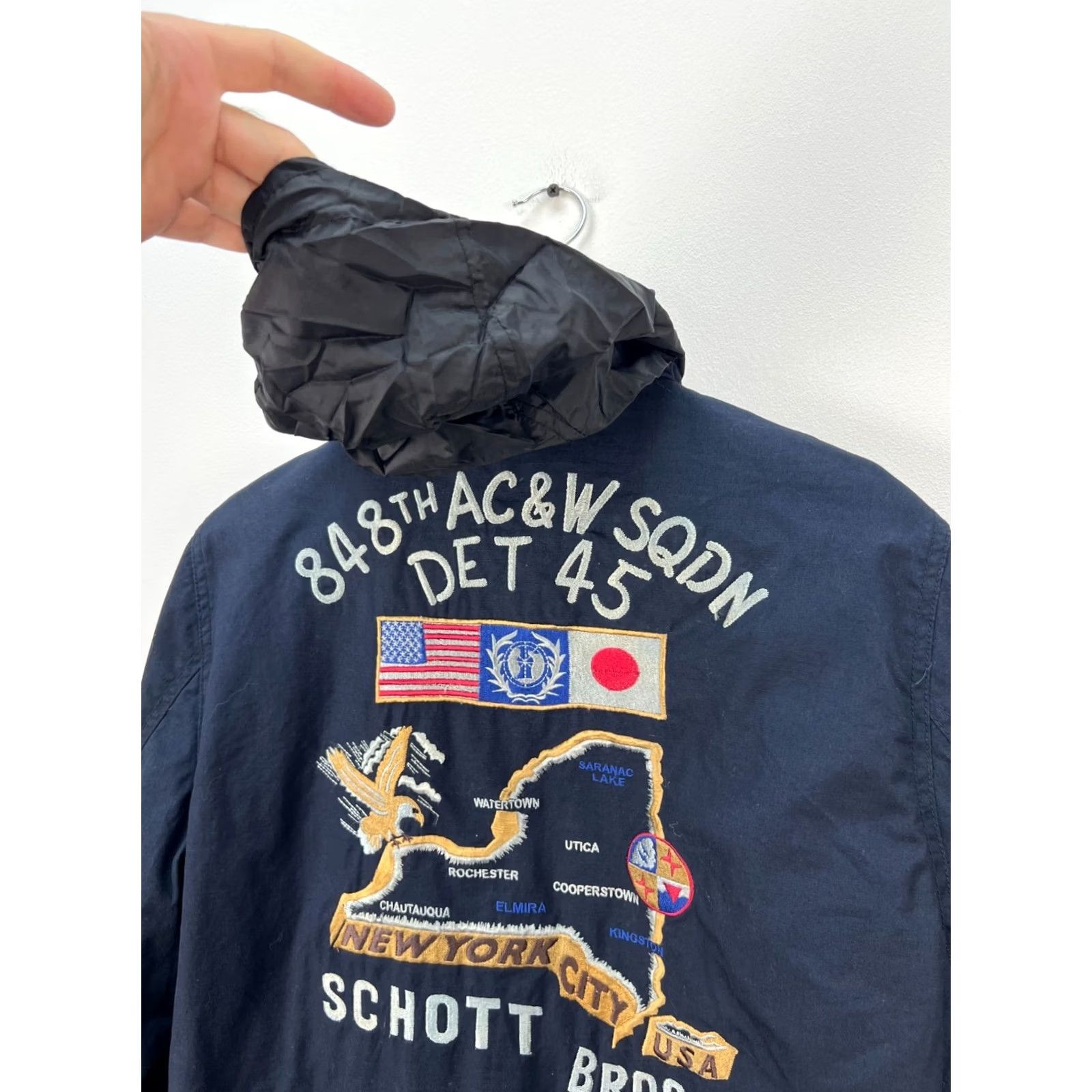 Schott SCHOTT M65 USA Japan Field Jacket Combat Military Size M Navy Jacket Mens Regular Size US M / EU 48-50 / 2 - 4 Thumbnail