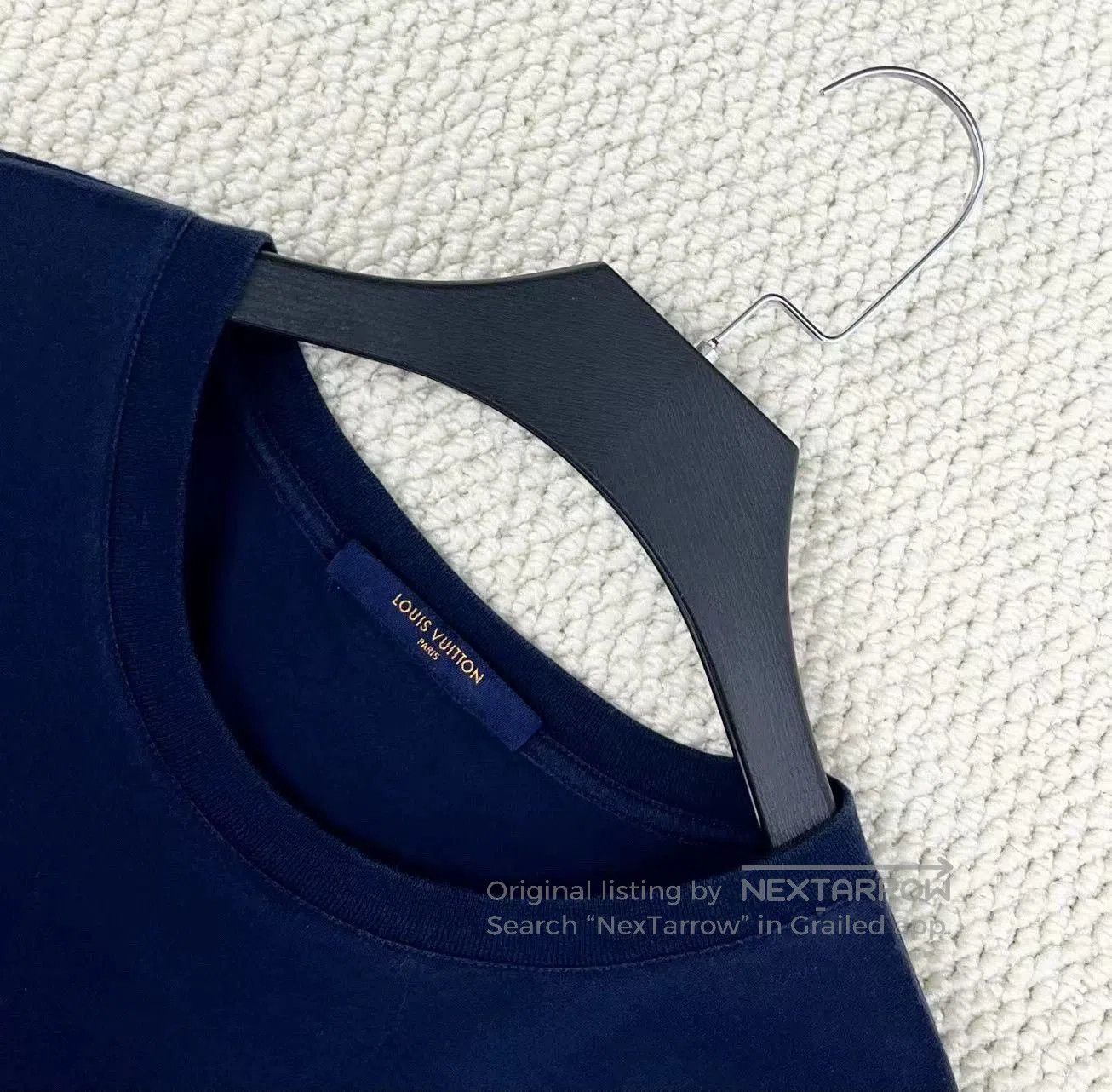 Louis Vuitton Louis Vuitton Blue Embroidered Logo Short Sleeve. Size US XL / EU 56 / 4 - 3 Thumbnail