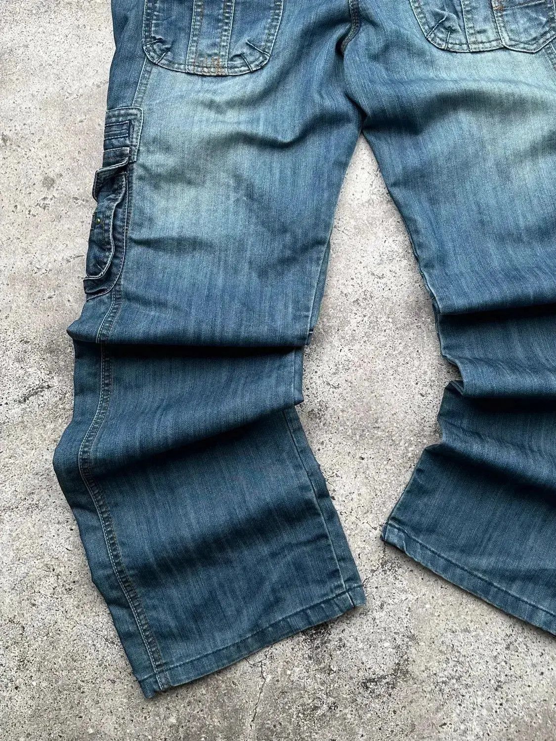 Vintage Vintage Cargo Wide Jeans C605(V574) Size US 32 / EU 48 - 7 Thumbnail
