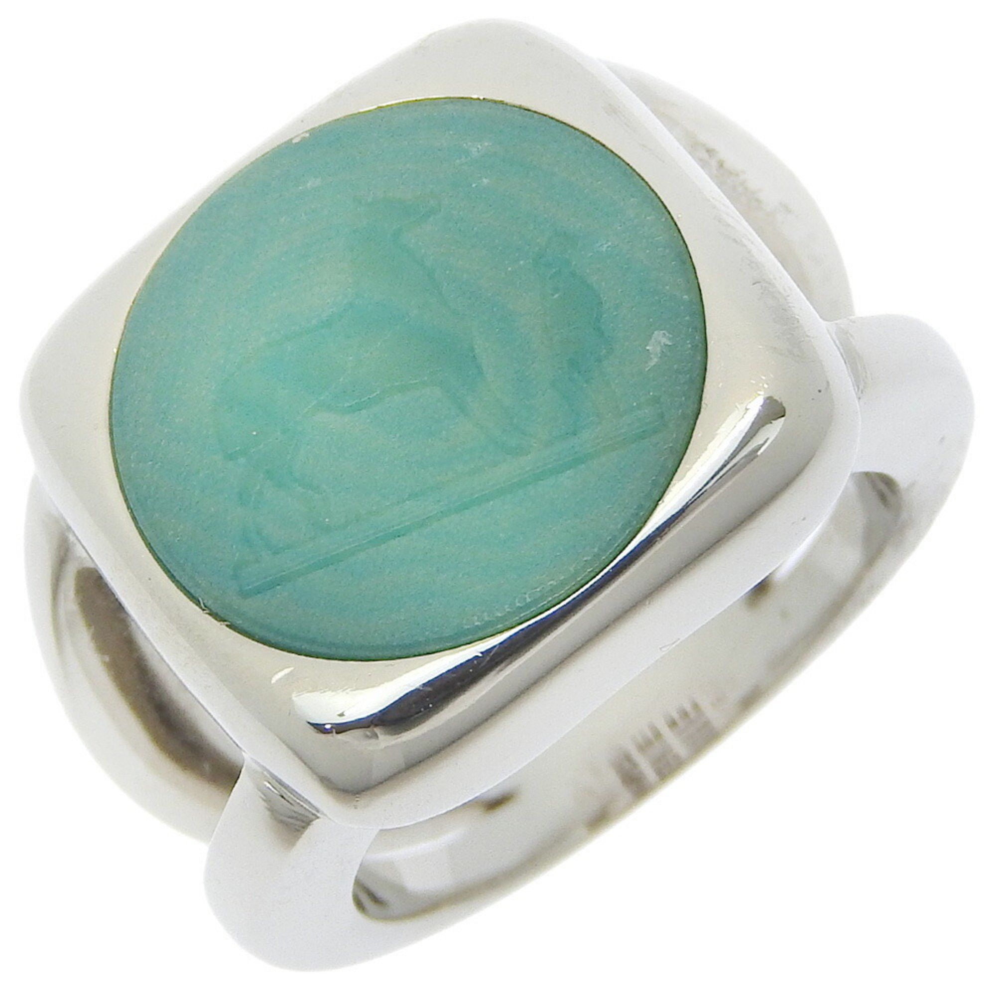 Hermes Hermes Corozo size 10.5 ring, silver, approx. 10.1g for women Size ONE SIZE - 1 Thumbnail