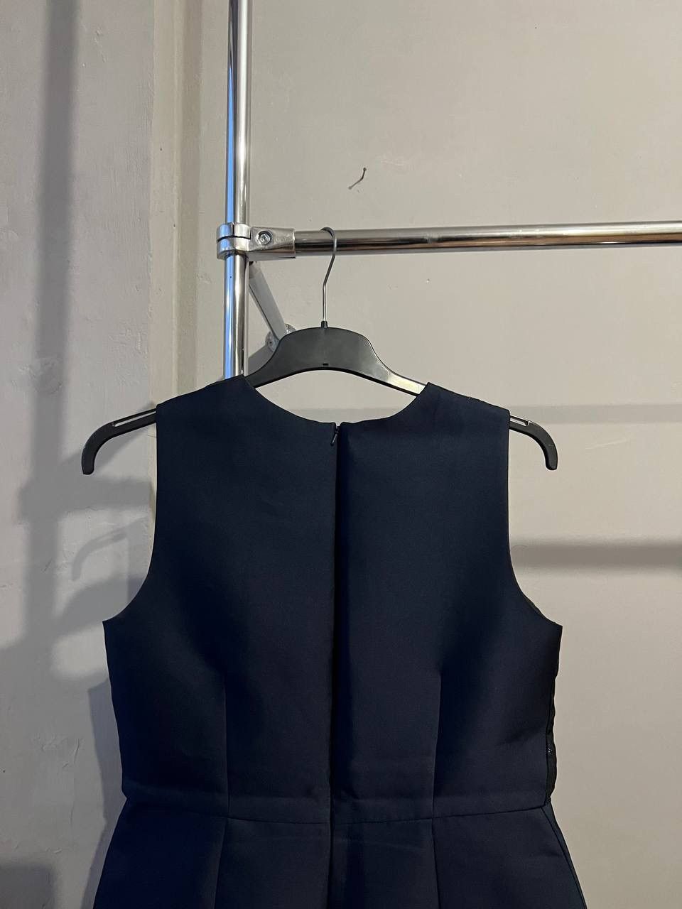 Max Mara PIANOFORTE BY MAX MARA NAVY SOLID EVENING MIDI DRESS SZ US12 Size XL / US 12-14 / IT 48-50 - 7 Thumbnail
