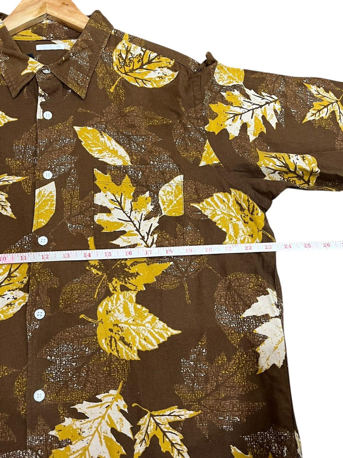 GU × Vintage GU Japan Leaf Motif Shirt Size US L / EU 52-54 / 3 - 4 Thumbnail
