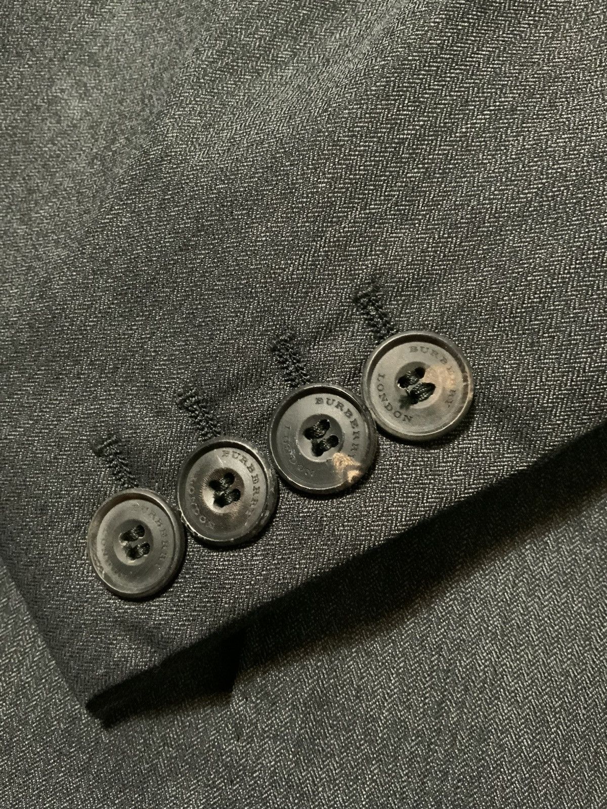 Burberry Burberry London Made In Italy Wool Two Button Blazer Jacket Size 52R - 10 Thumbnail